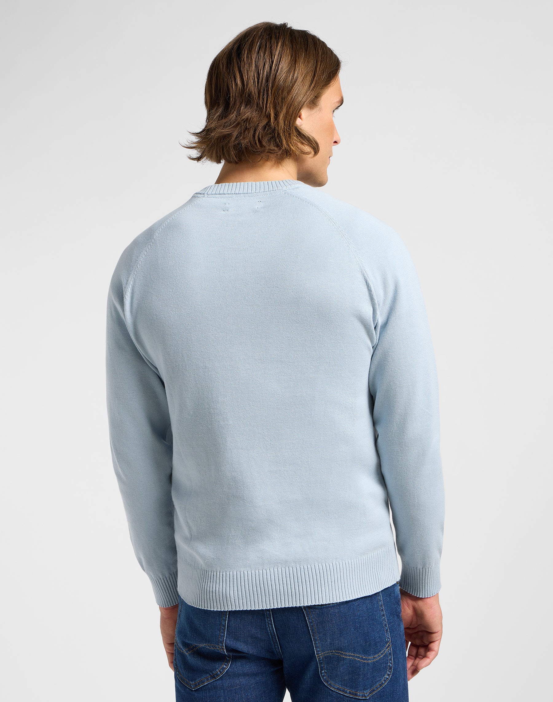 Clean Raglan Sweater in Concrete Gray Pullover Lee