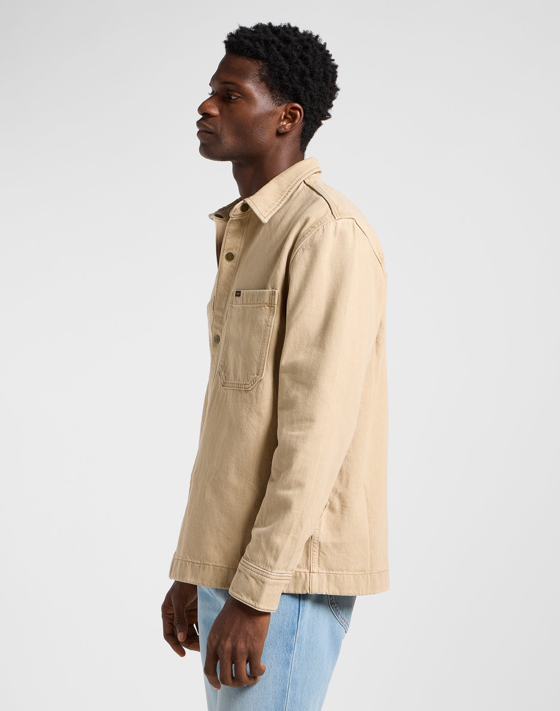 2 Pkt Overshirt in Cappucino Hemden Lee