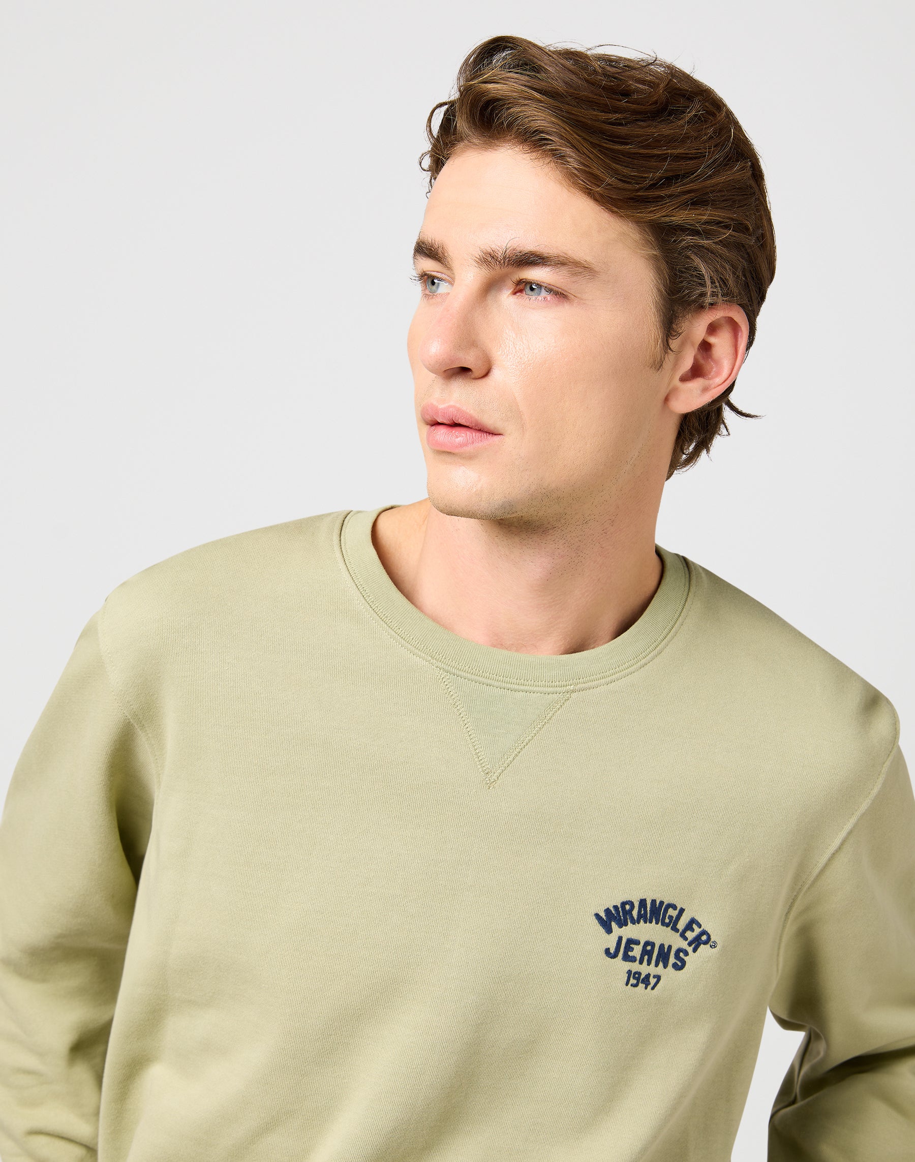 Small Logo Crew in Tea Sweatshirts Wrangler