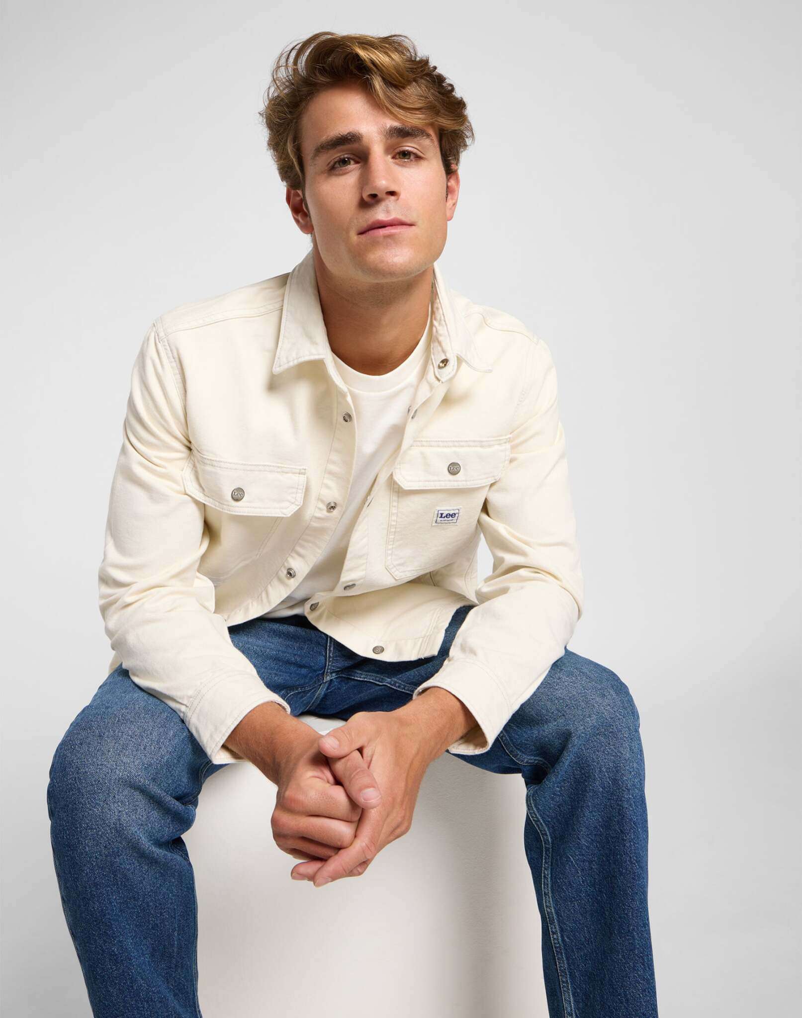 Workwear Overshirt in Ecru Hemden Lee