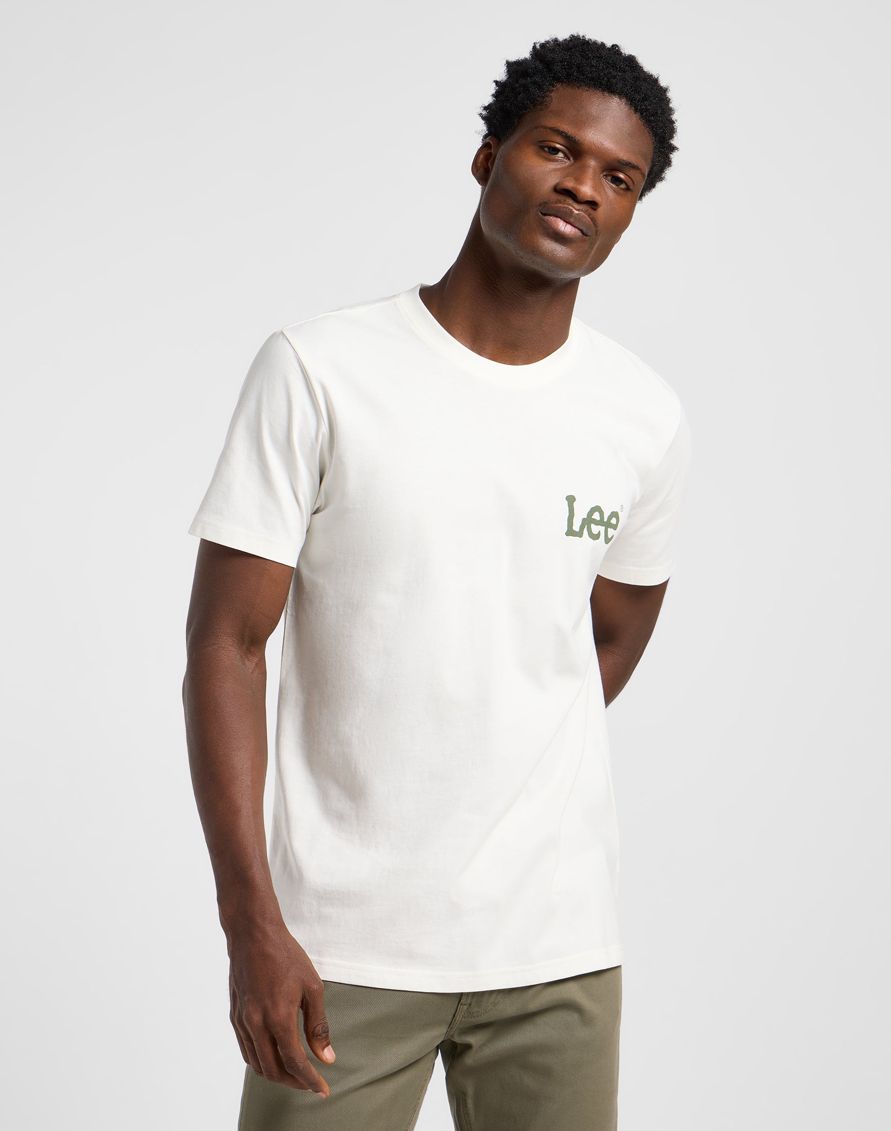 Medium Wobbly Lee Tee in Ecru T-Shirts Lee