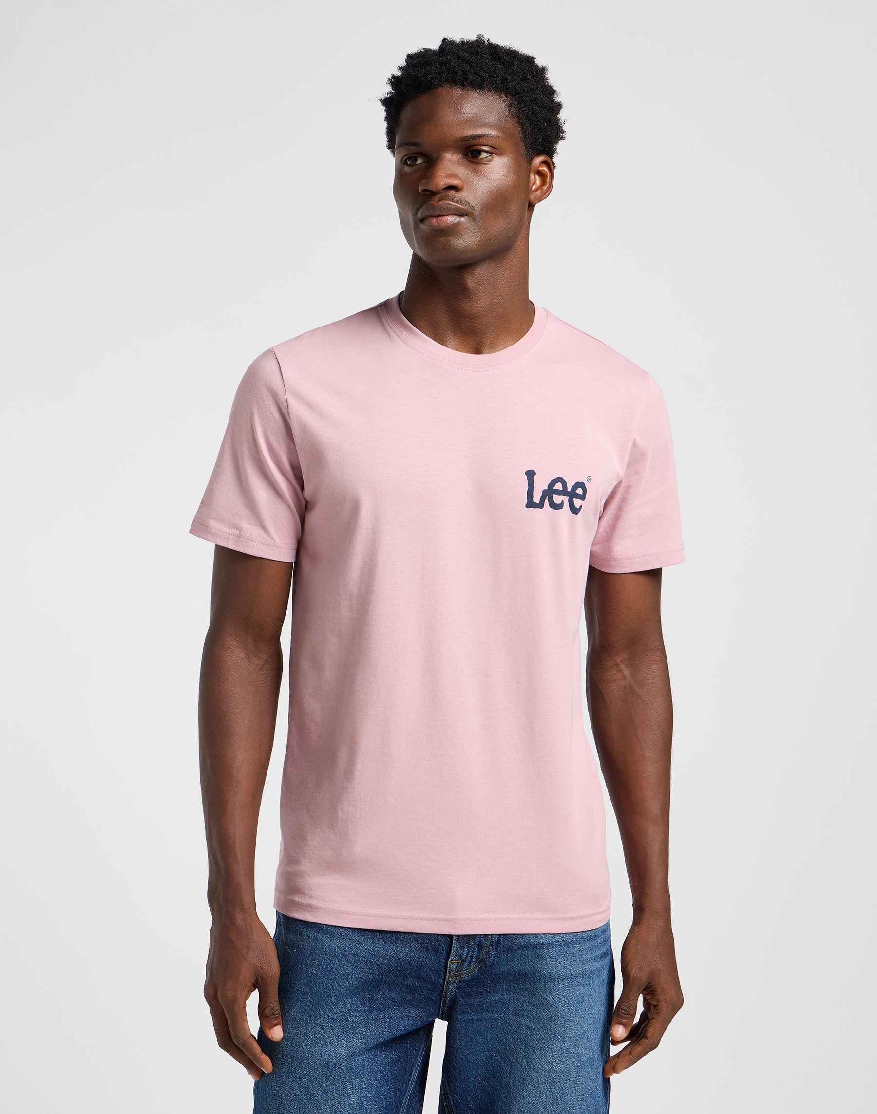 Medium Wobbly Lee Tee in Soft Mauve T-Shirts Lee