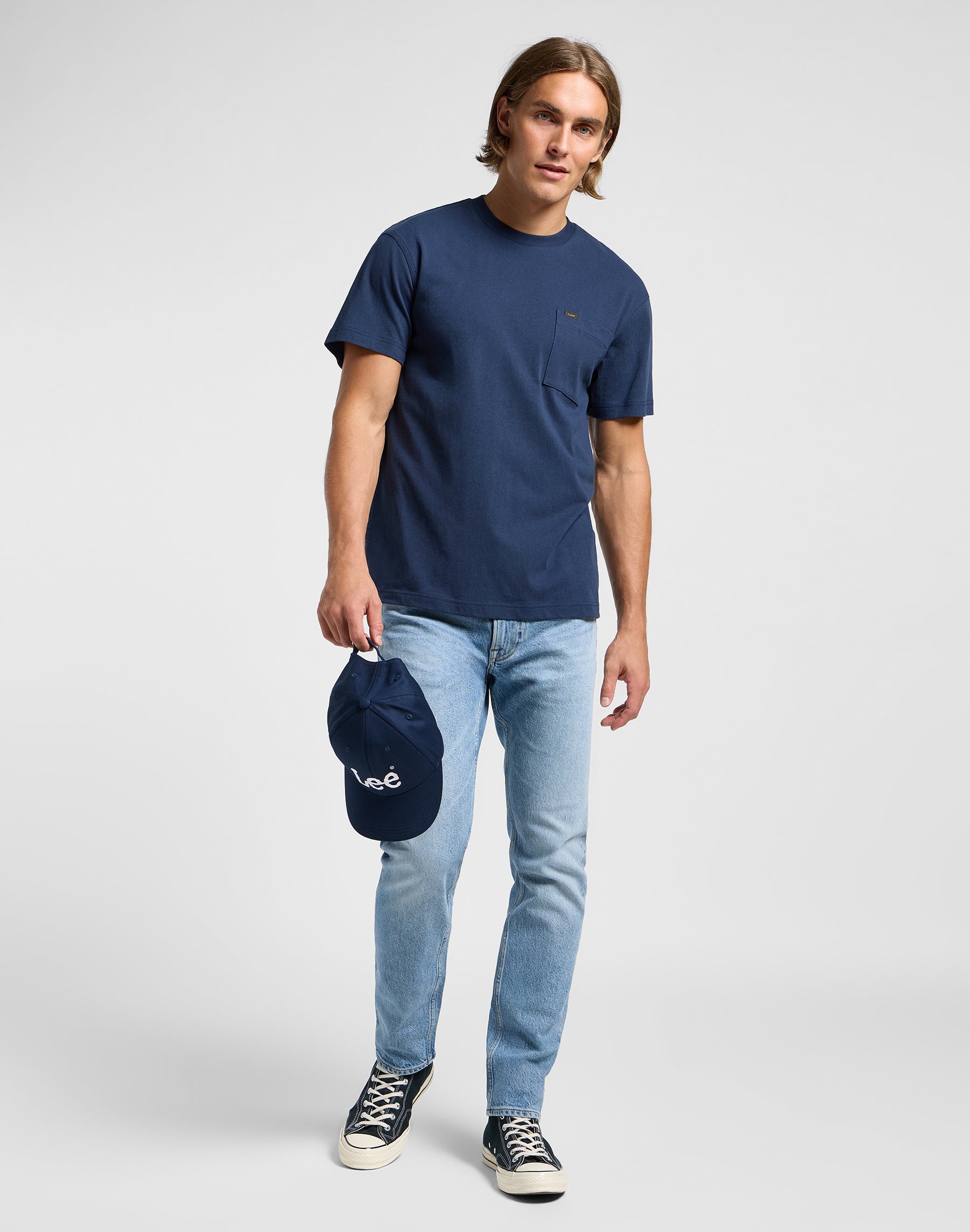 Relaxed Pocket Tee in Mood Indigo T-Shirts Lee