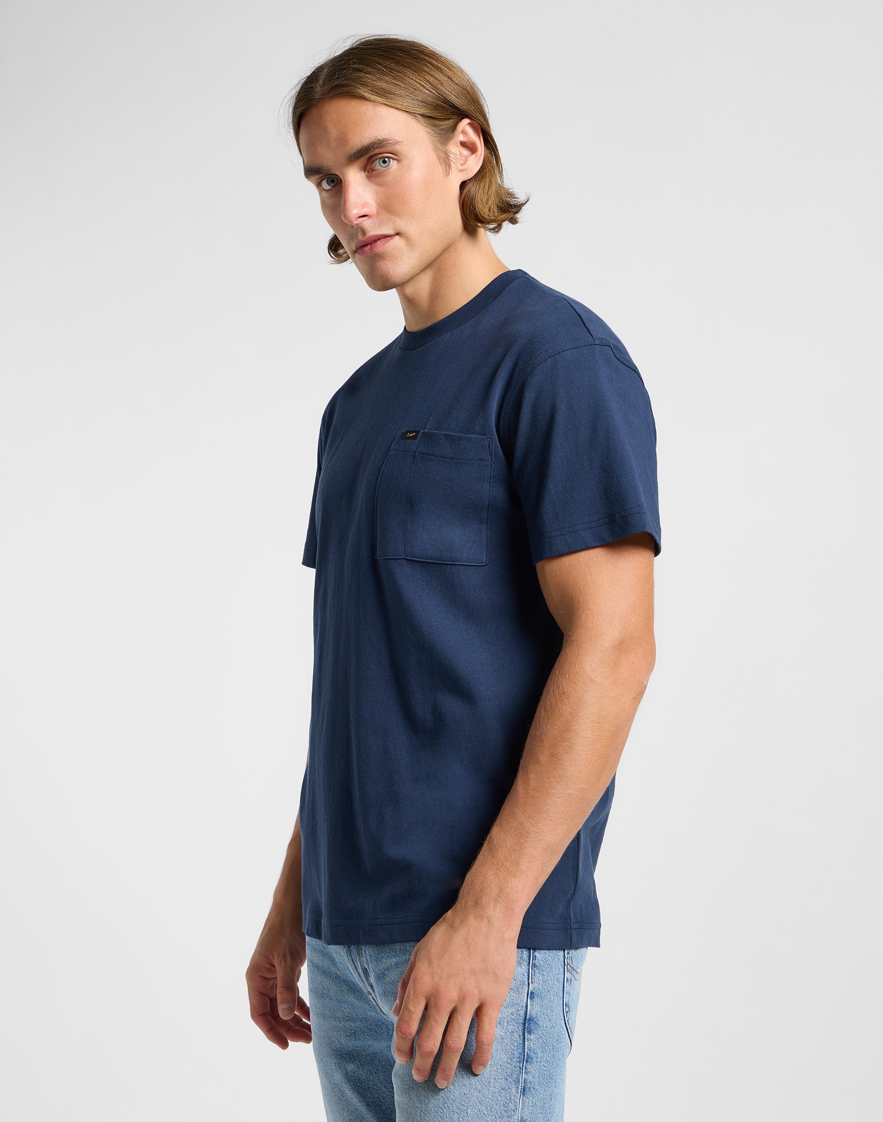 Relaxed Pocket Tee in Mood Indigo T-Shirts Lee