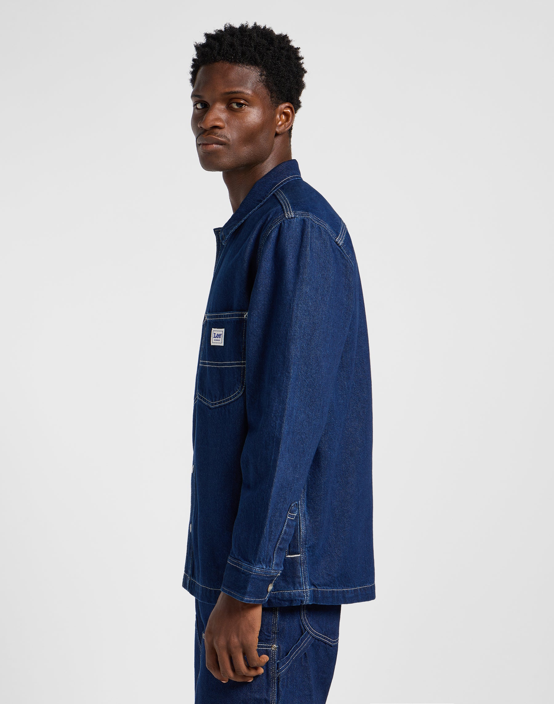 Rlx Wrkwear Overshirt in Raw Hemden Lee