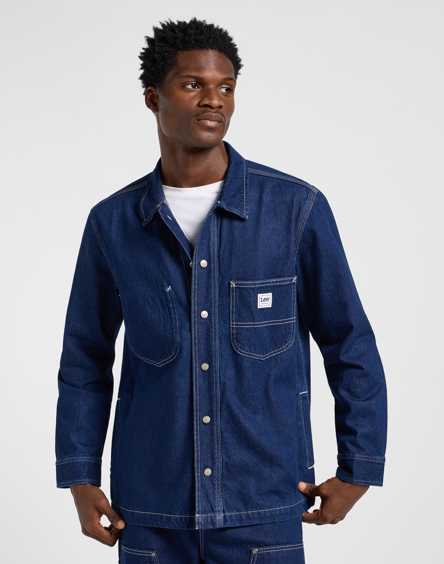 Rlx Wrkwear Overshirt in Raw Hemden Lee