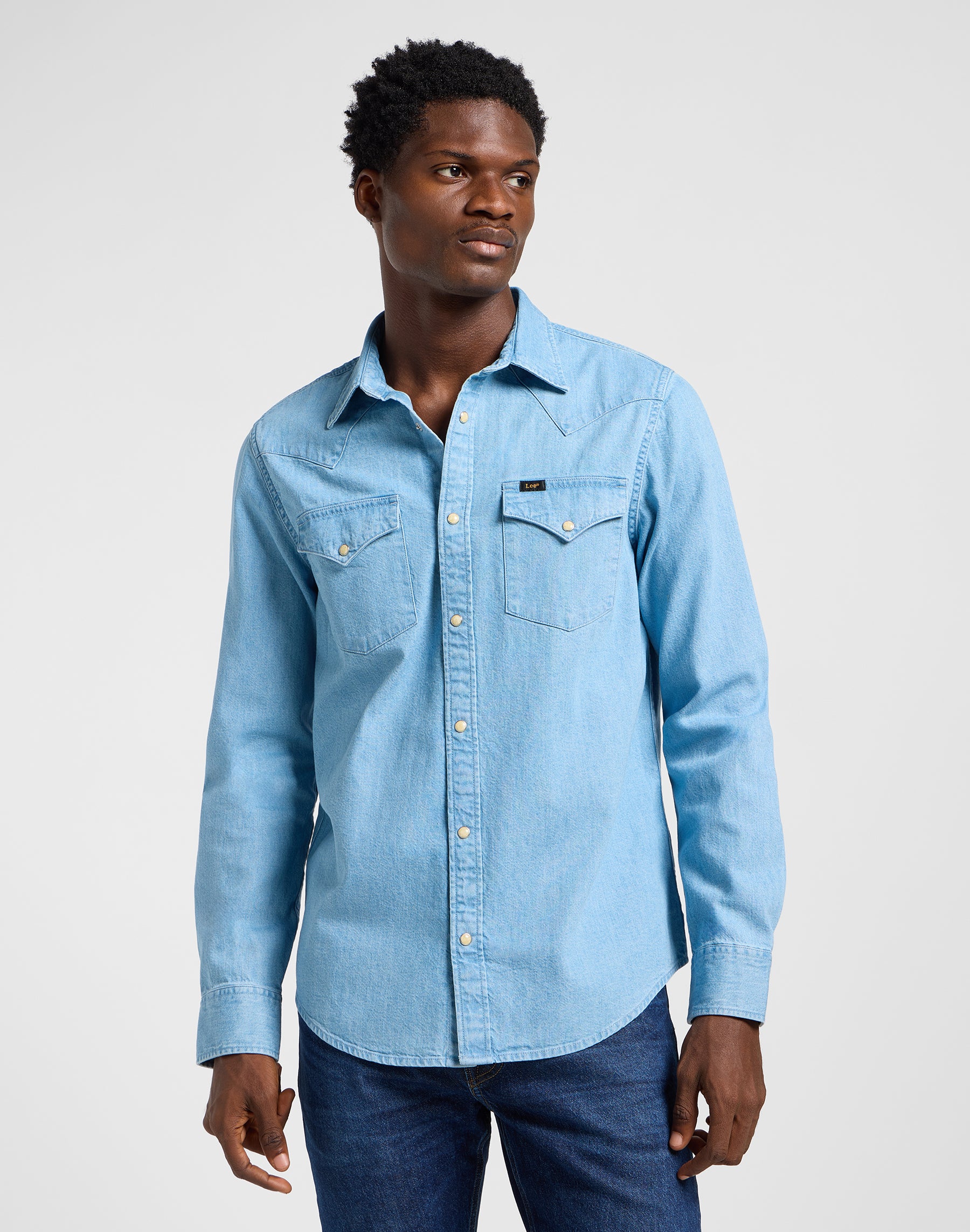 Regular Western Shirt in Lakeside Wash Hemden Lee