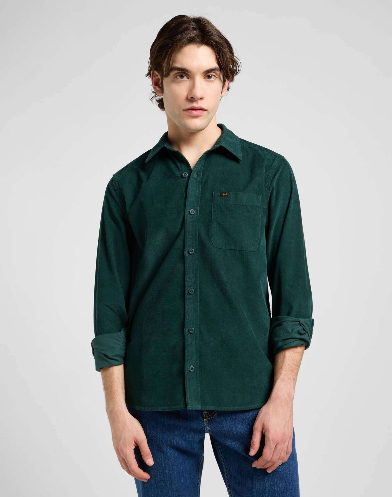 Leesure Shirt in Jade Forest Hemden Lee