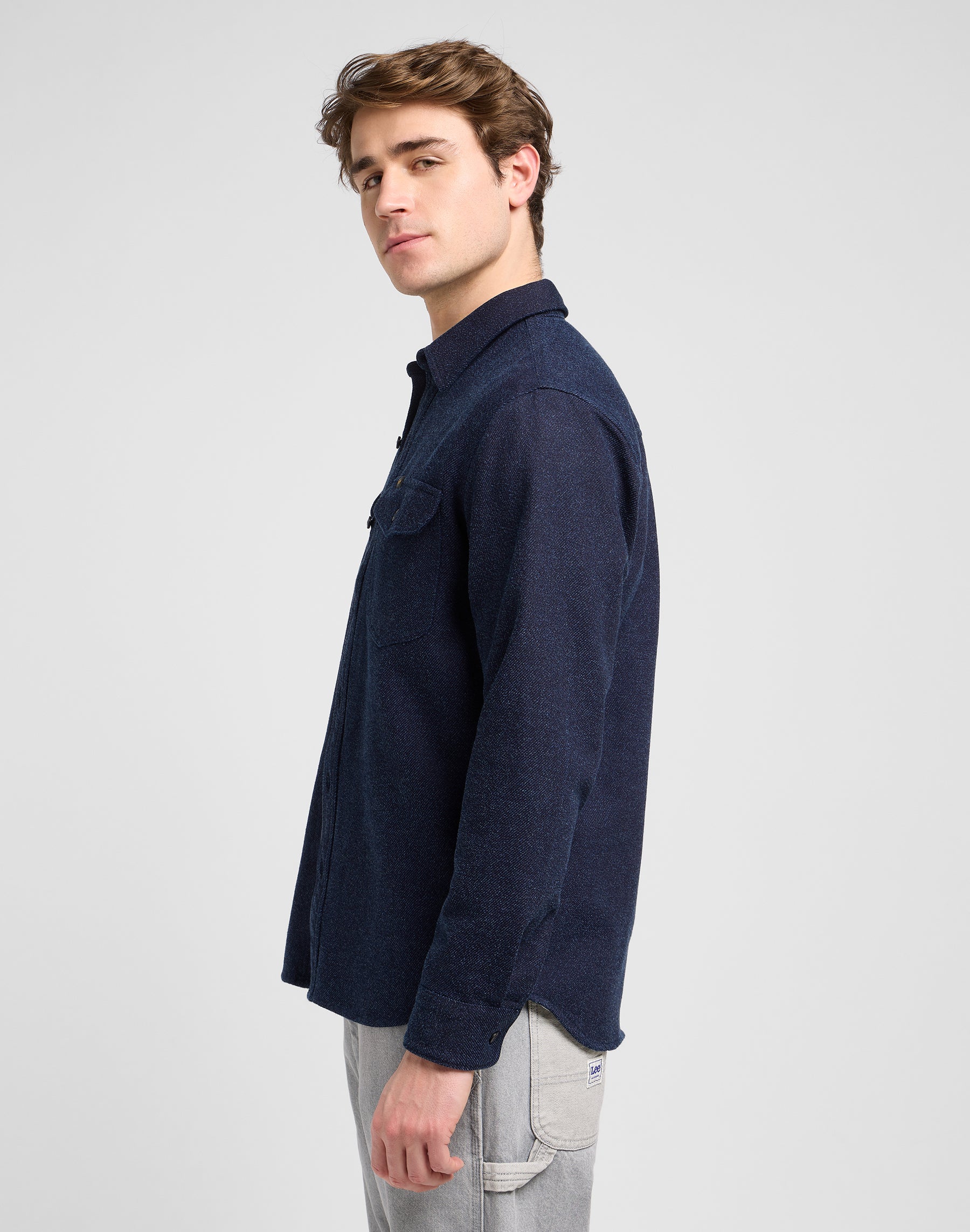Workwear Shirt in Indigo Jaspe Hemden Lee