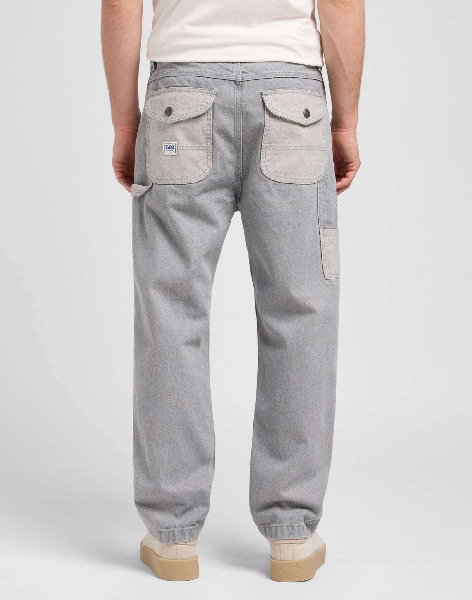 Slouchy Str Carpenter in Gemini Grey Jeans Lee