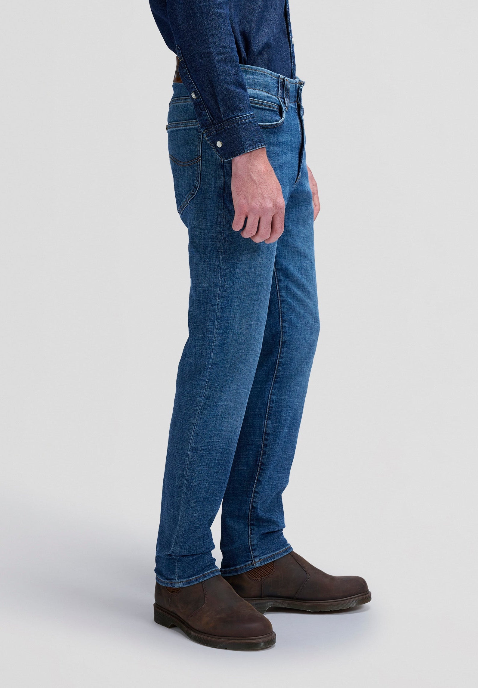 Slim Fit Mvp in Astro Blue Jeans Lee