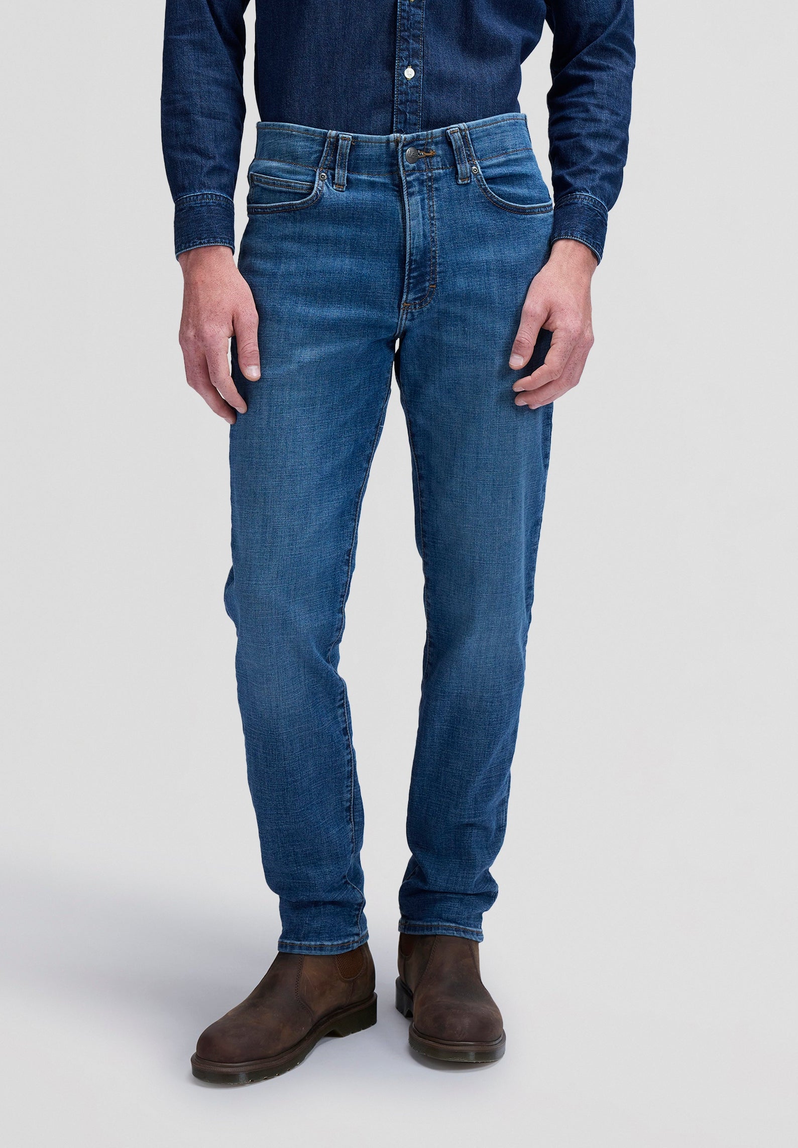 Slim Fit Mvp in Astro Blue Jeans Lee