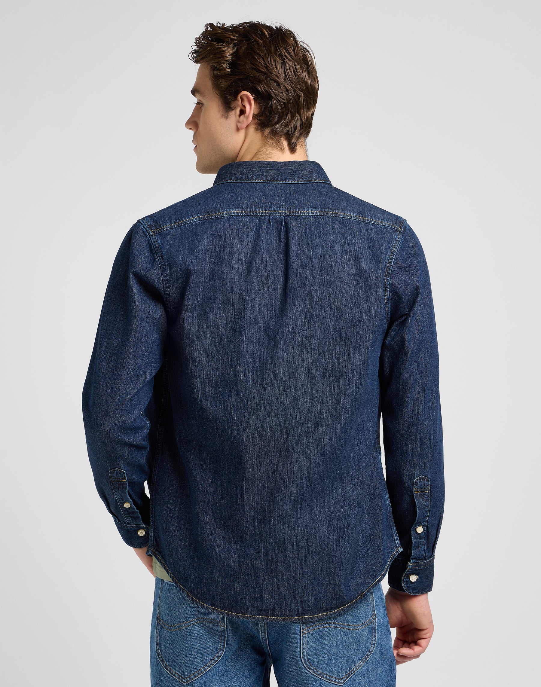 Lee Button Down in Mid Stone 2 Hemden Lee
