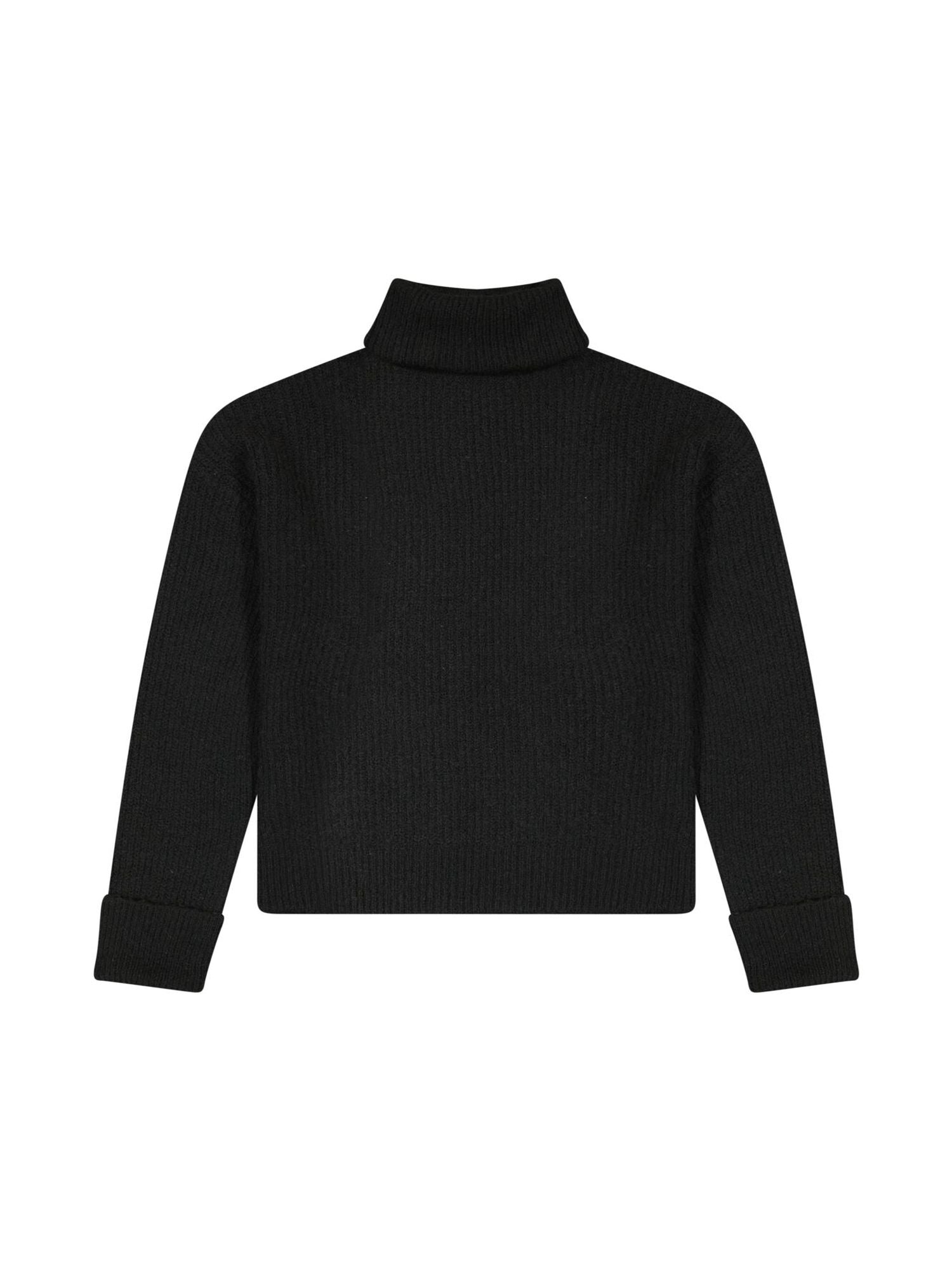 Wide Cuff Turtle Neck in Unionall Black