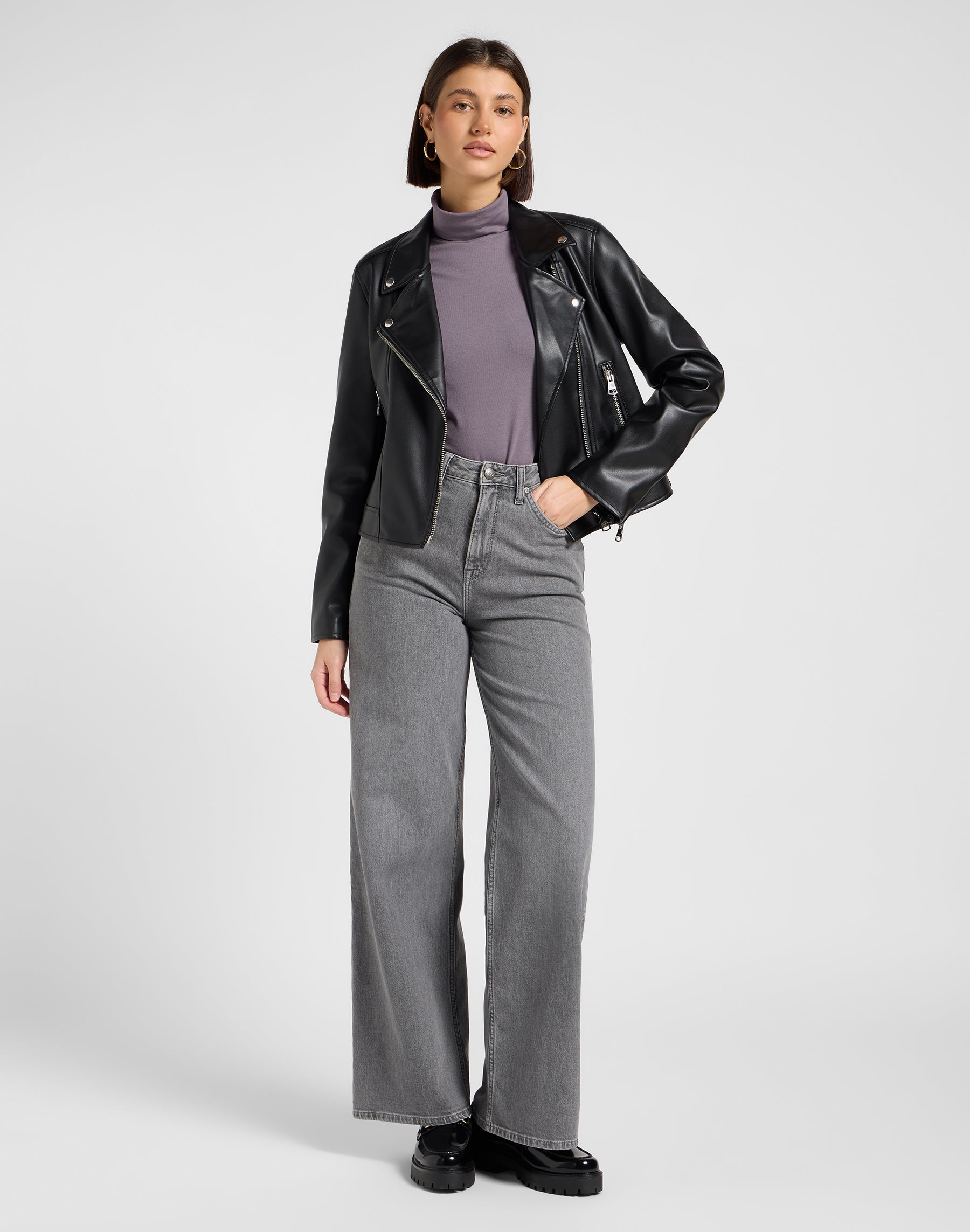 Moto Jacket in Black Jacken Lee