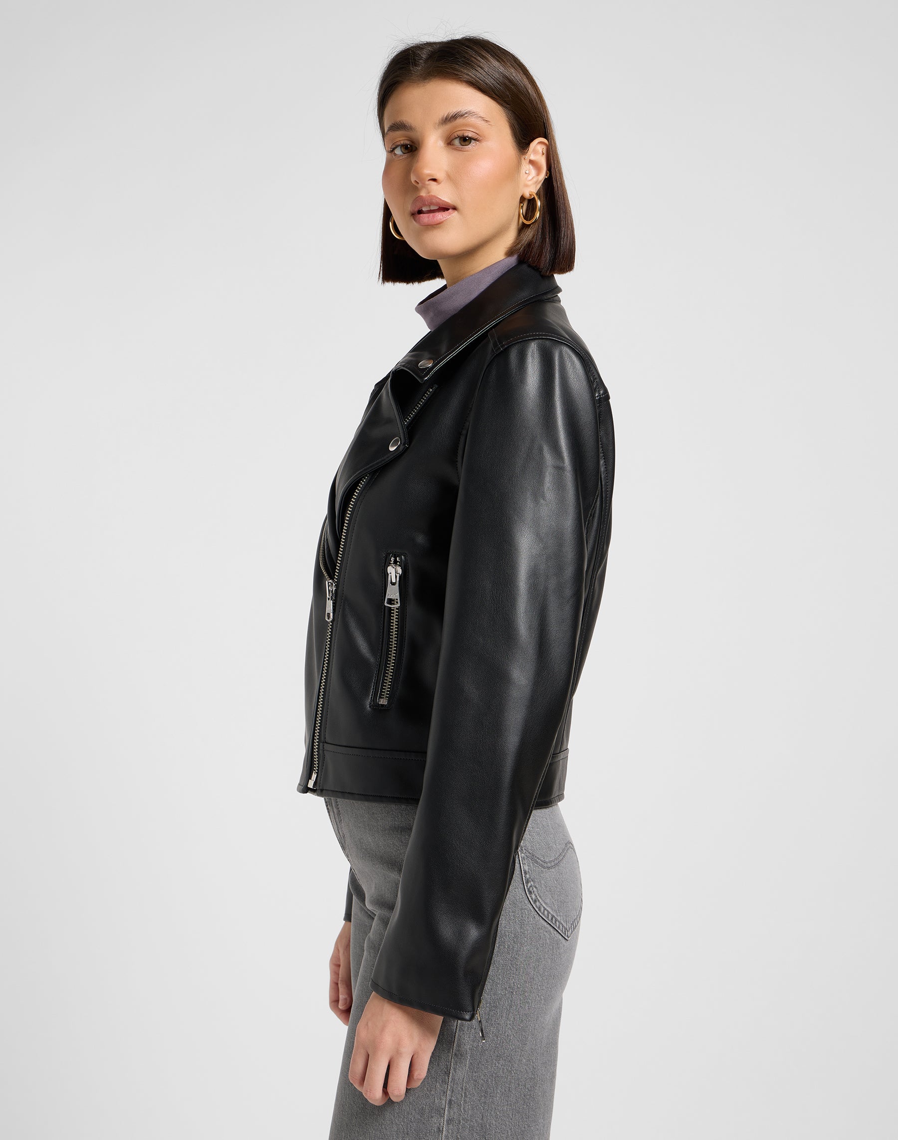 Moto Jacket in Black Jacken Lee