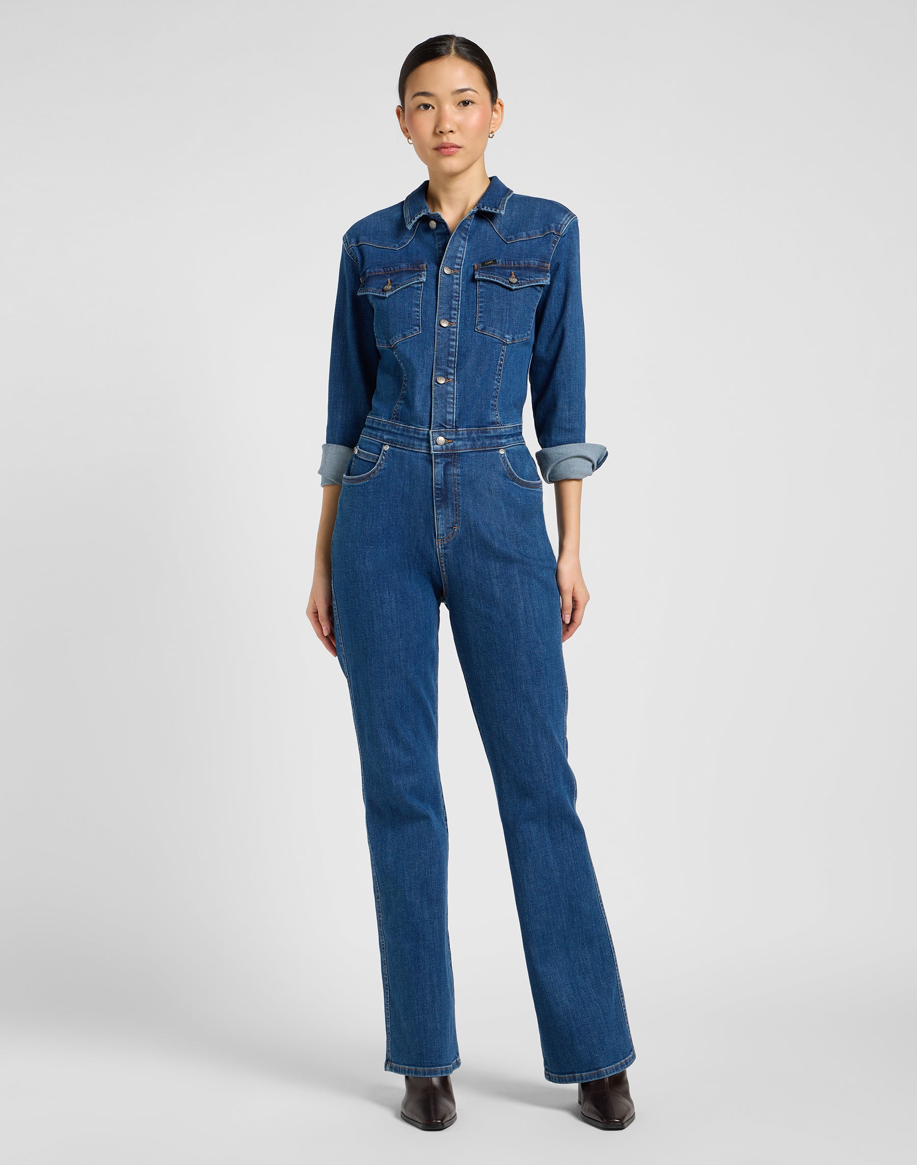 Western Jumpsuit in Upstream Overall Lee