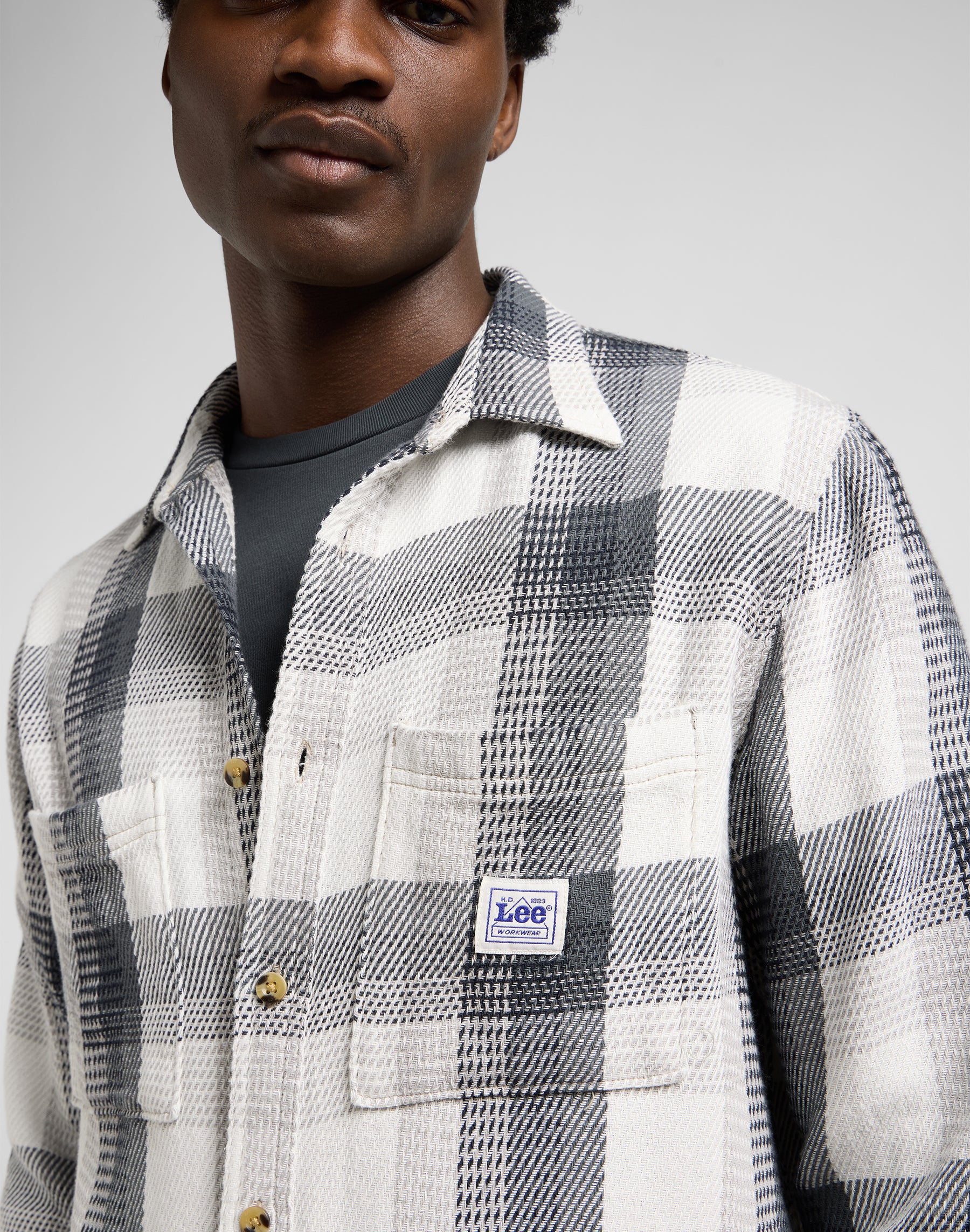 Workwear Shirt 2.0 in Rebel Navy Plaid Hemden Lee