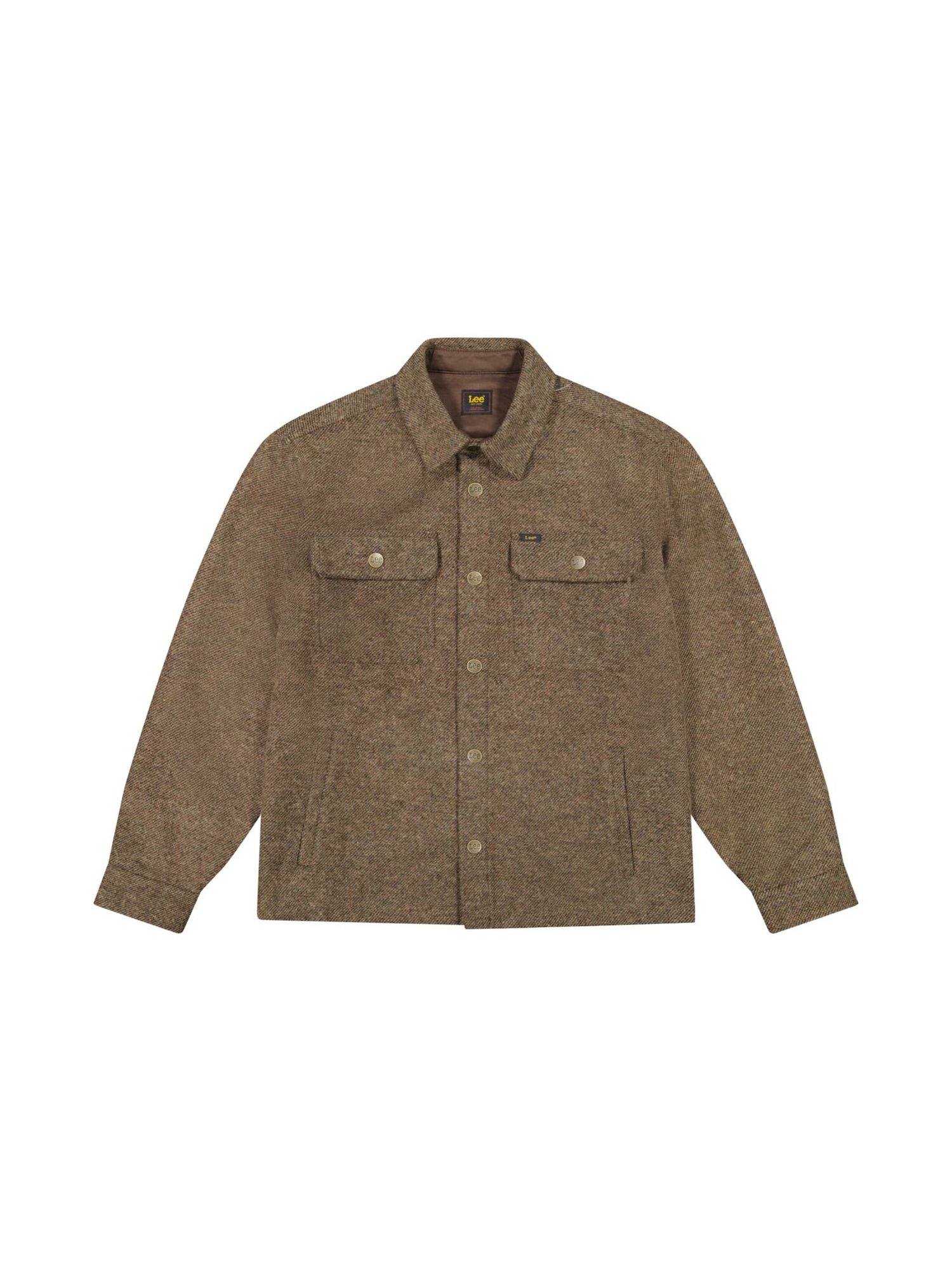Overshirt in Brown Jaspe