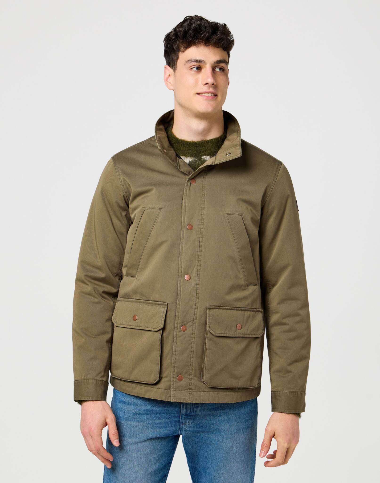 Field Jacket in Ivy Green Jacken Wrangler