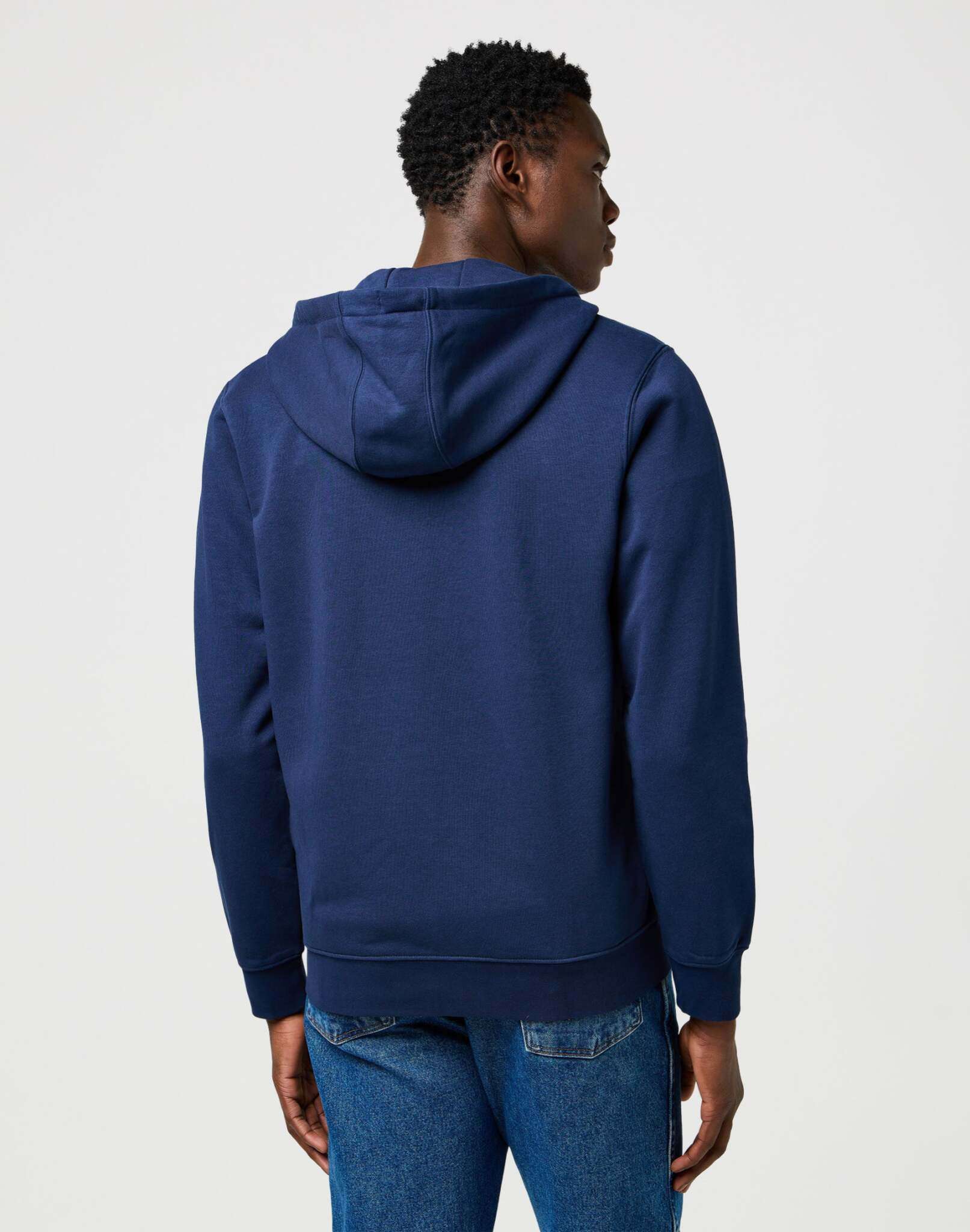 Graphic Zip Hoodie in Navy Sweatjacken Wrangler