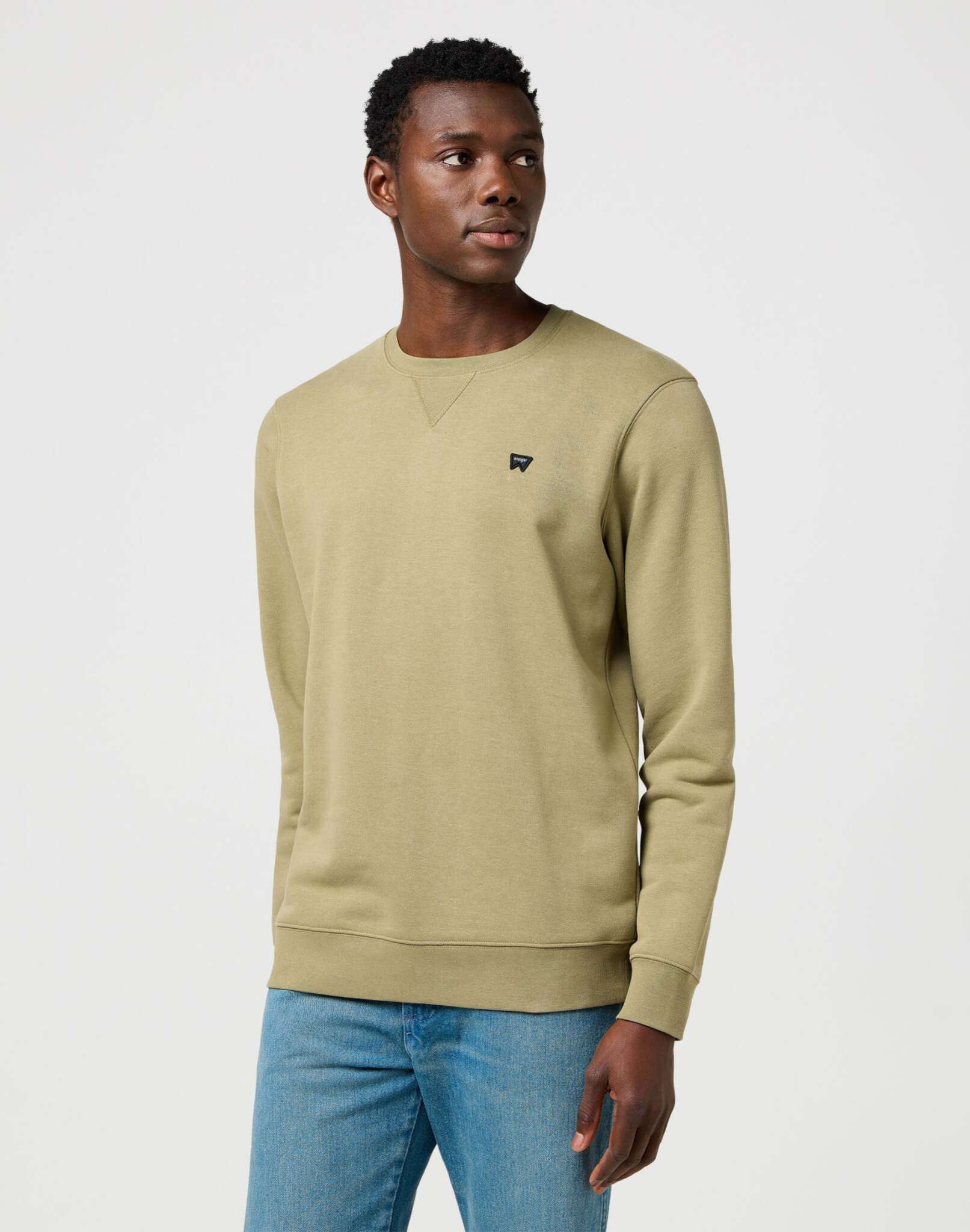 Sign Off Crew in Aloe Sweatshirts Wrangler