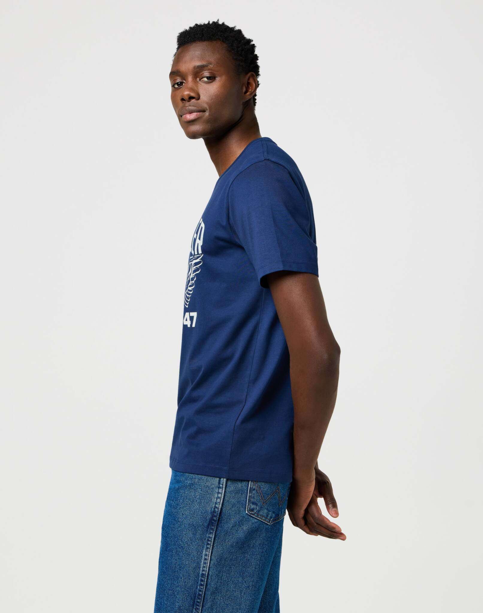 Americana Tee in Navy T-Shirts Wrangler