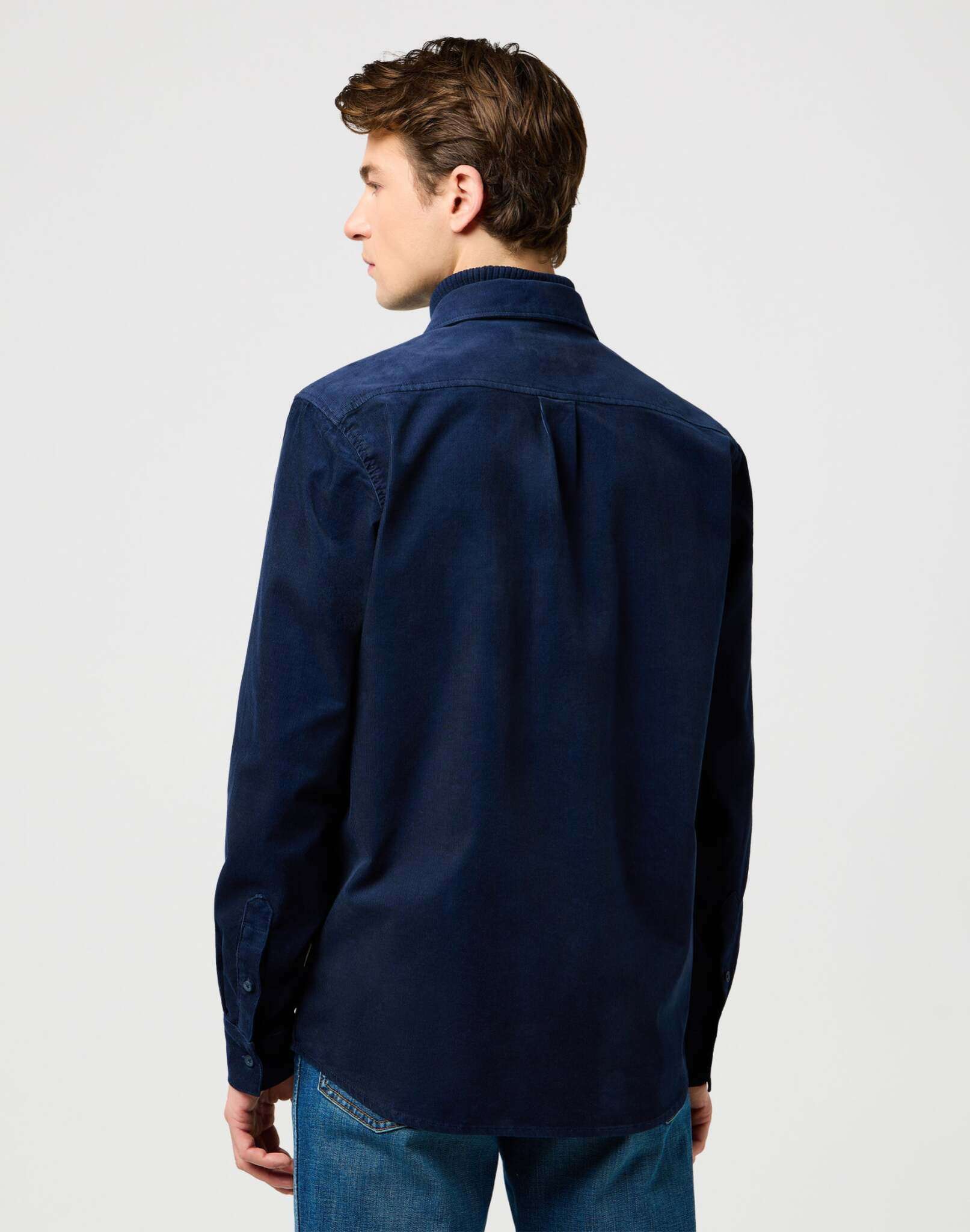 1 Pkt Corduroy Shirt in Navy Hemden Wrangler