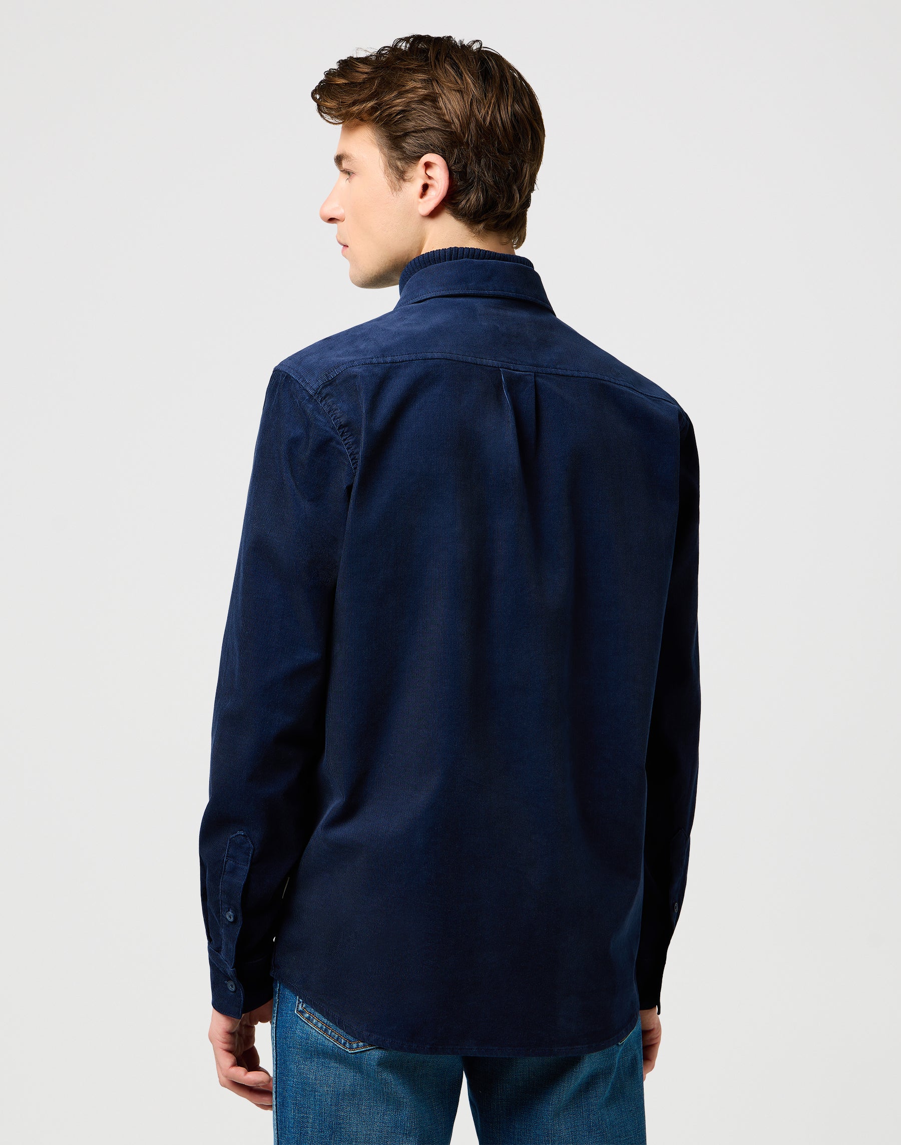 1 Pkt Corduroy Shirt in Navy Hemden Wrangler