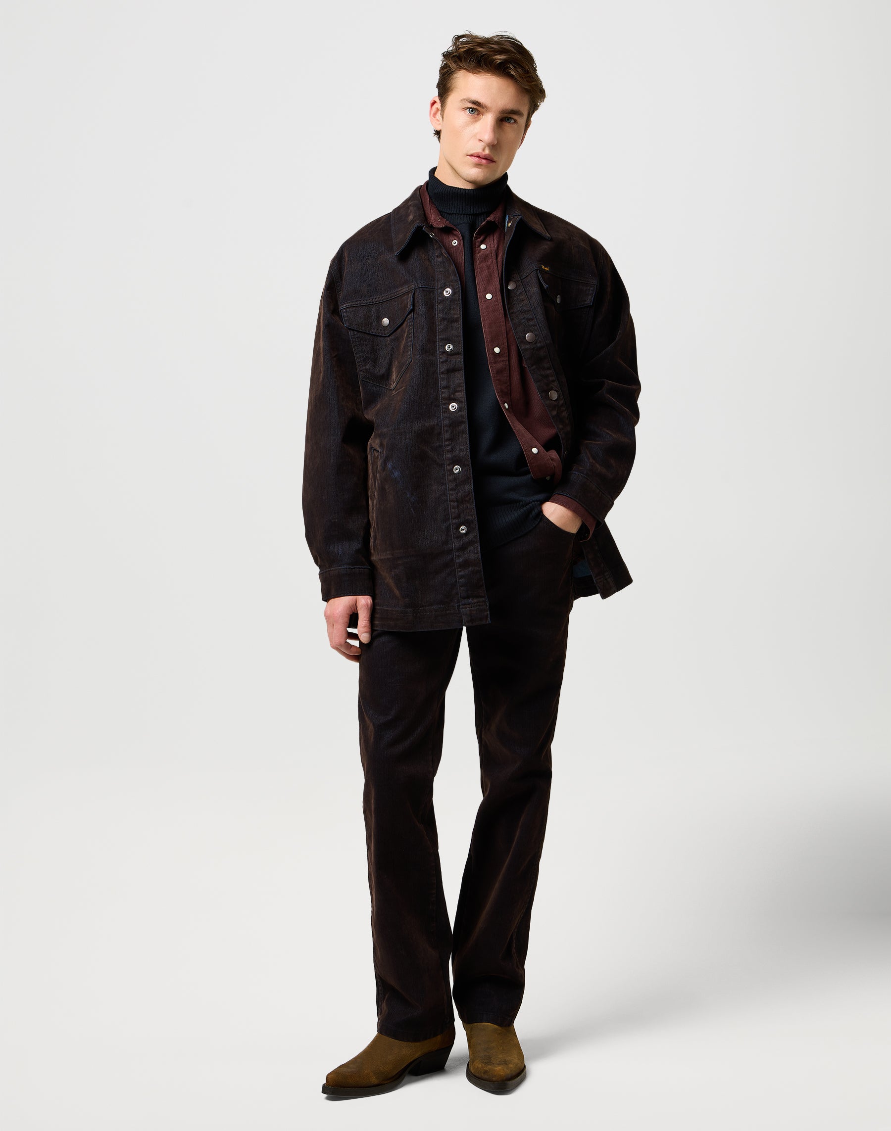 Turtleneck in Black Pullover Wrangler