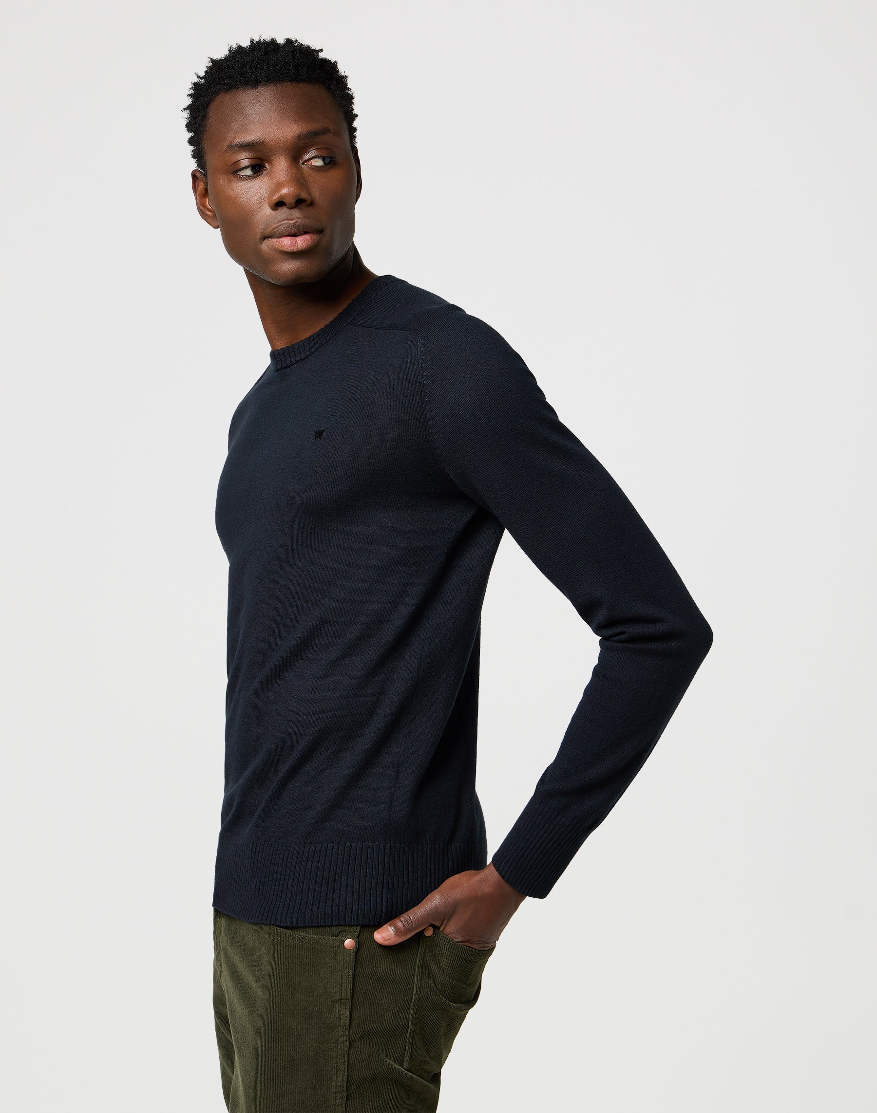 Knit Sweater in Black Pullover Wrangler