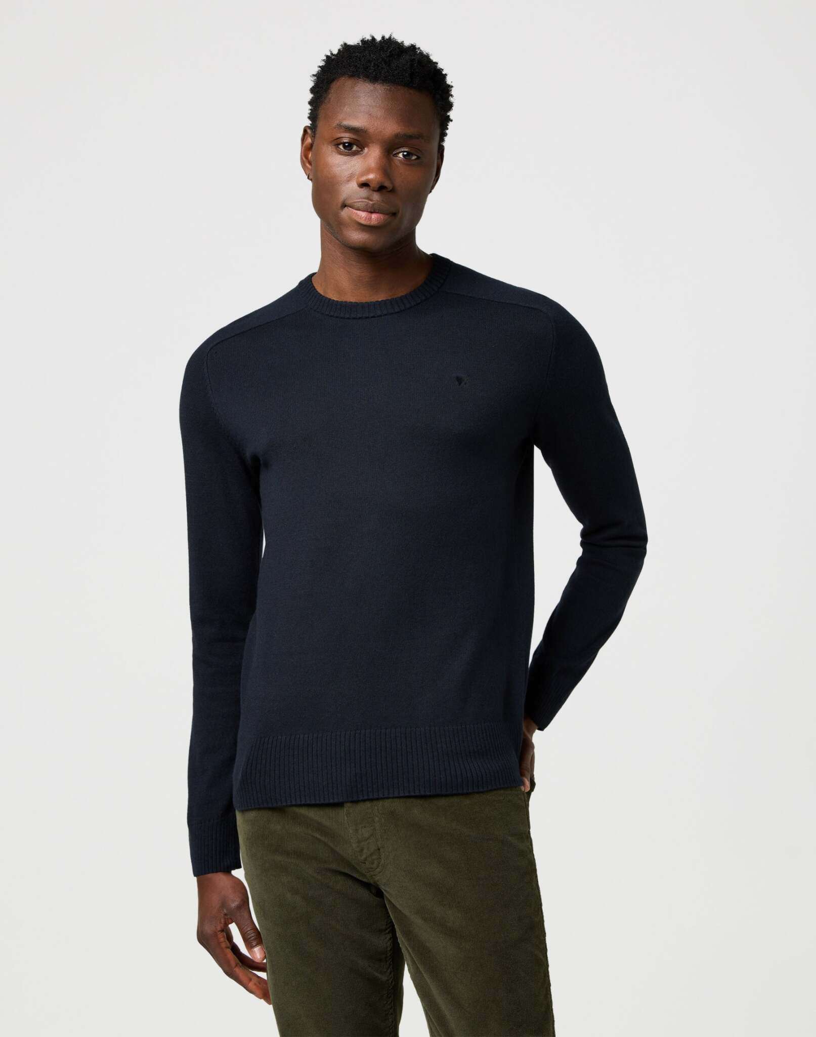 Knit Sweater in Black Pullover Wrangler