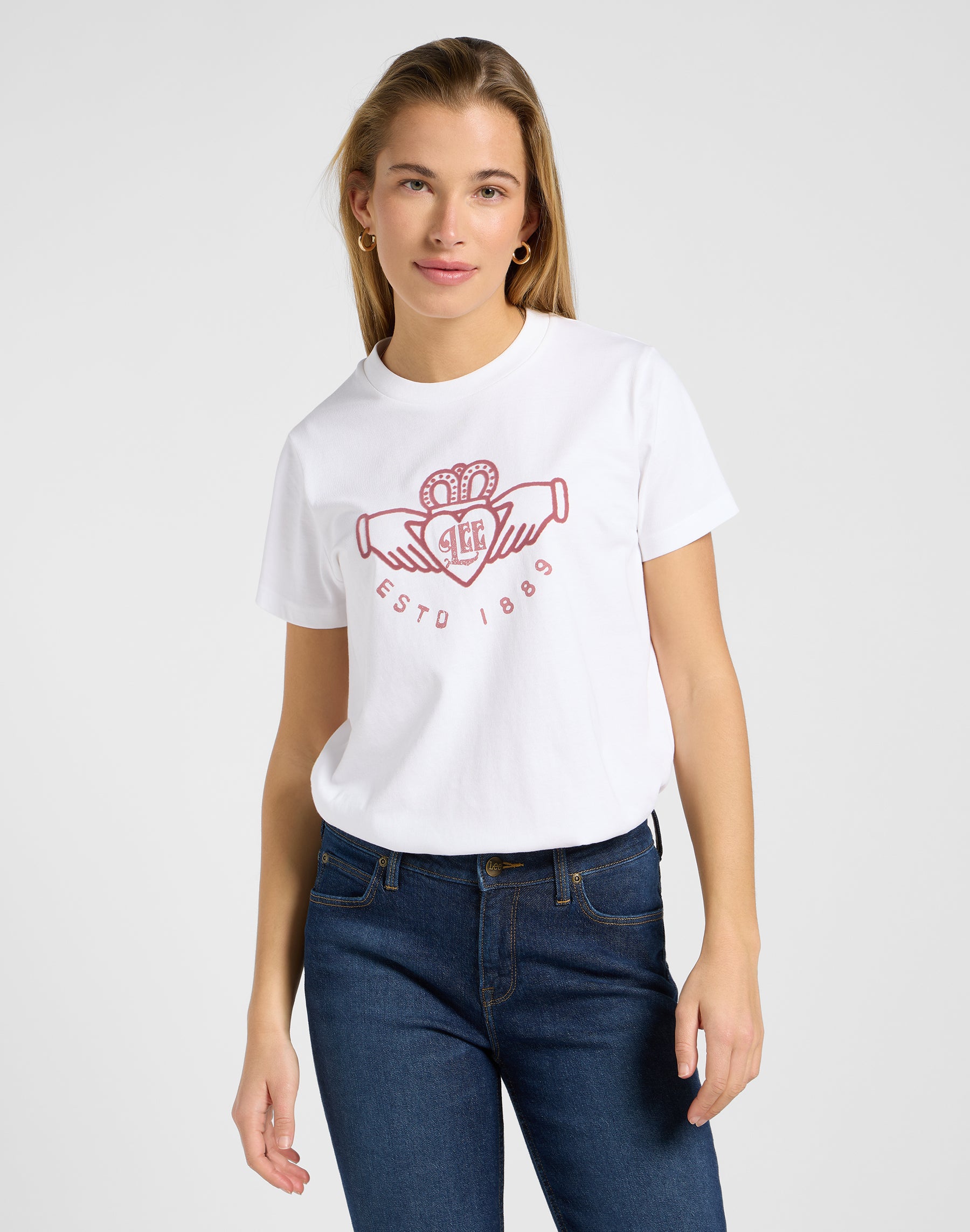 Small Graphic Tee 1 in Ecru T-Shirts Lee