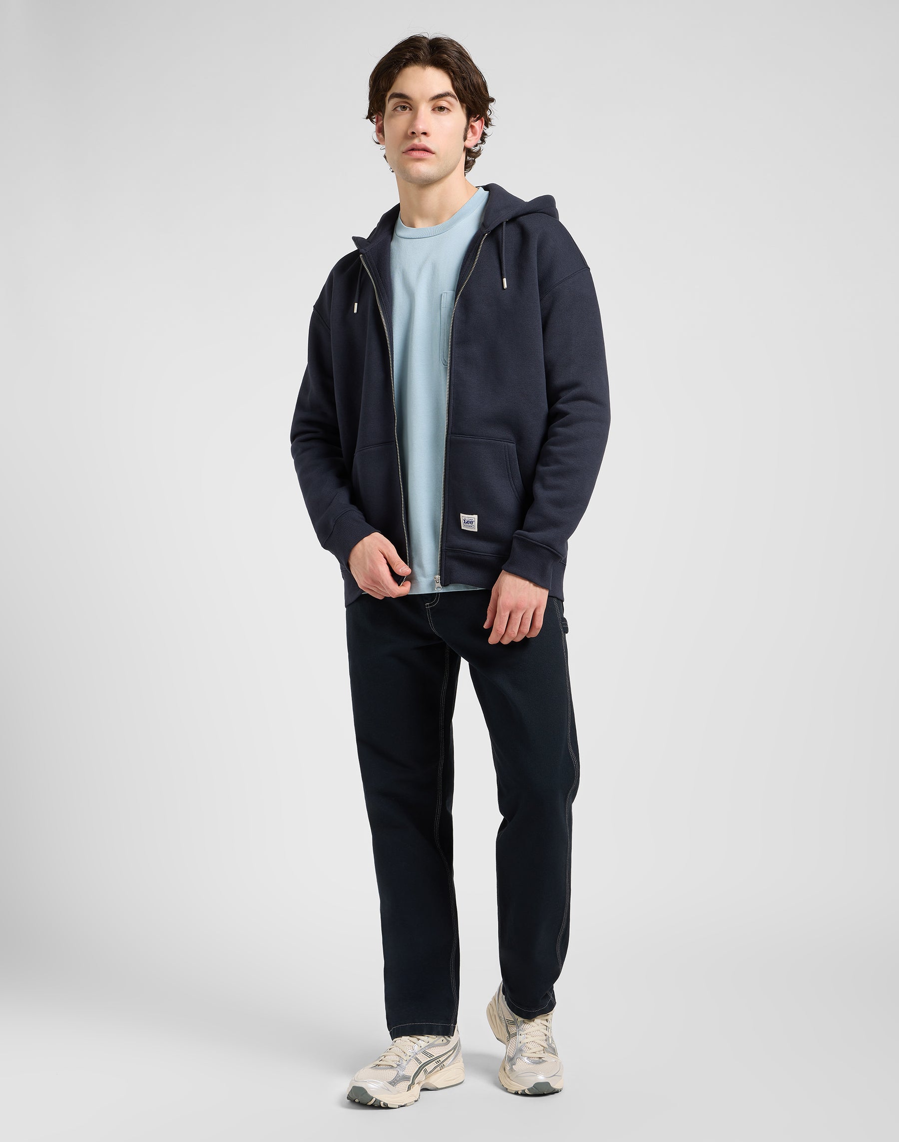 Ww Full Zip Hoodie in Rebel Navy Sweatjacken Lee