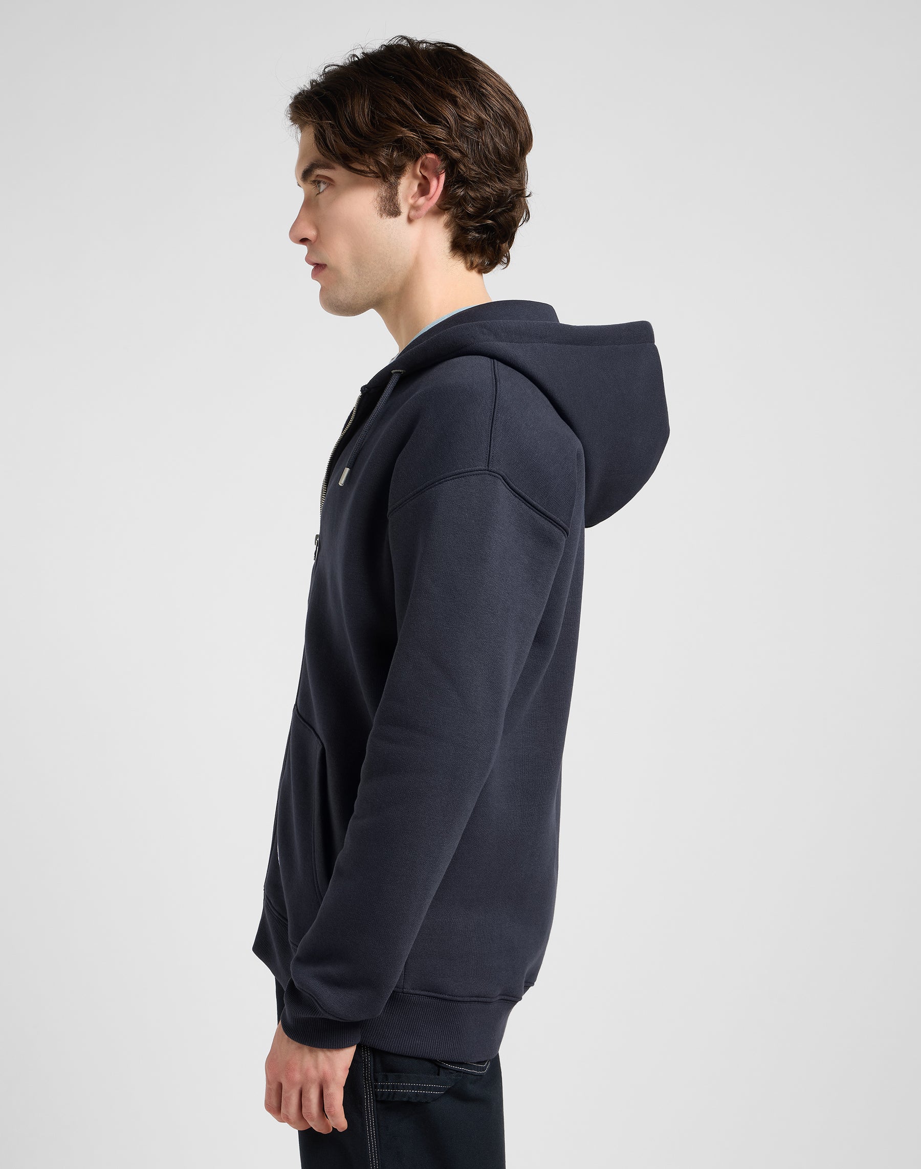 Ww Full Zip Hoodie in Rebel Navy Sweatjacken Lee
