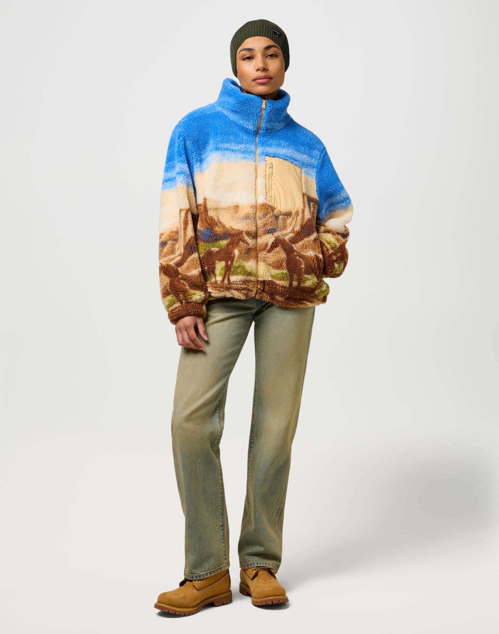 Easy Beanie in Ivy Green Mützen Wrangler