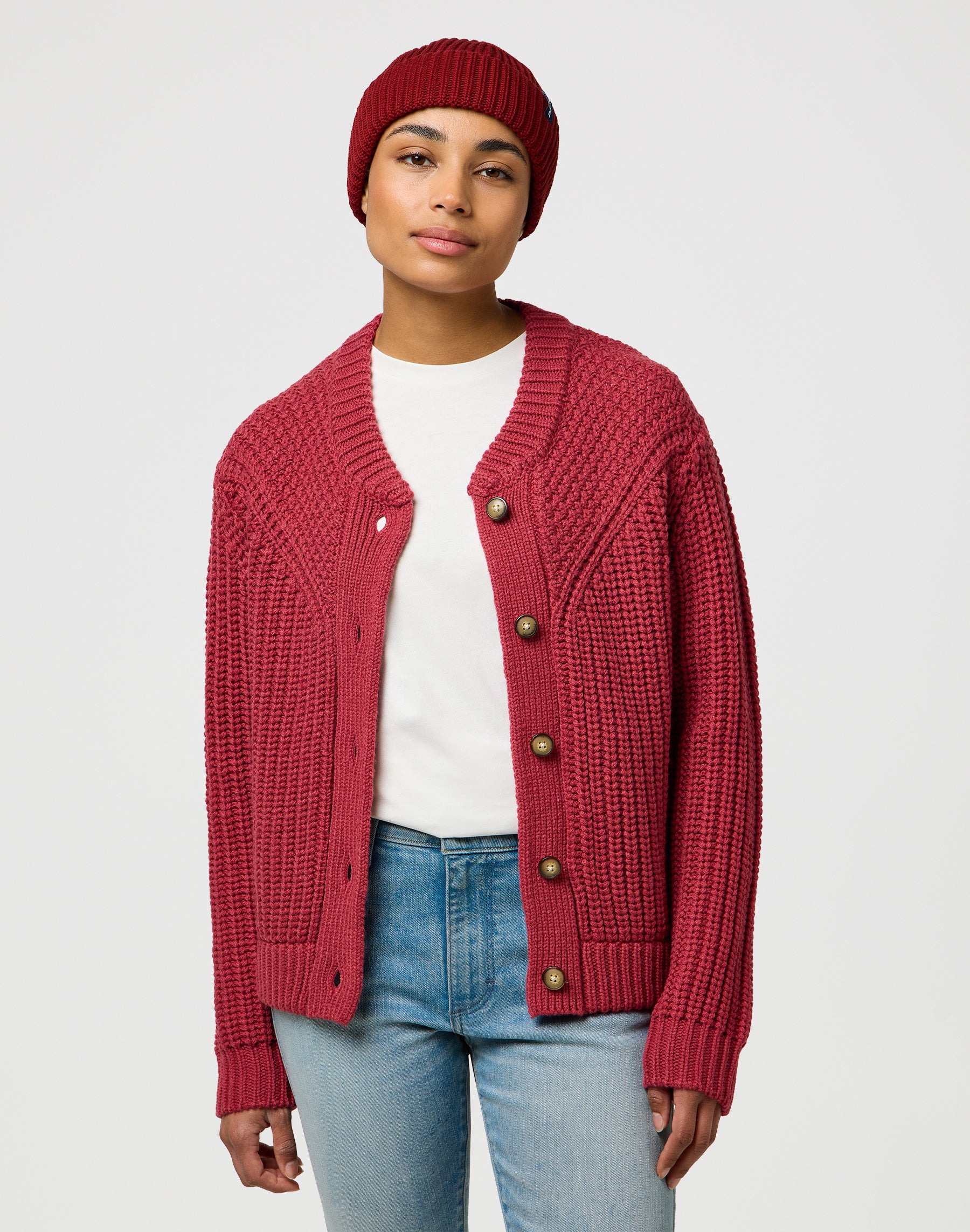 Sign Off Beanie in Fired Brick Mützen Wrangler