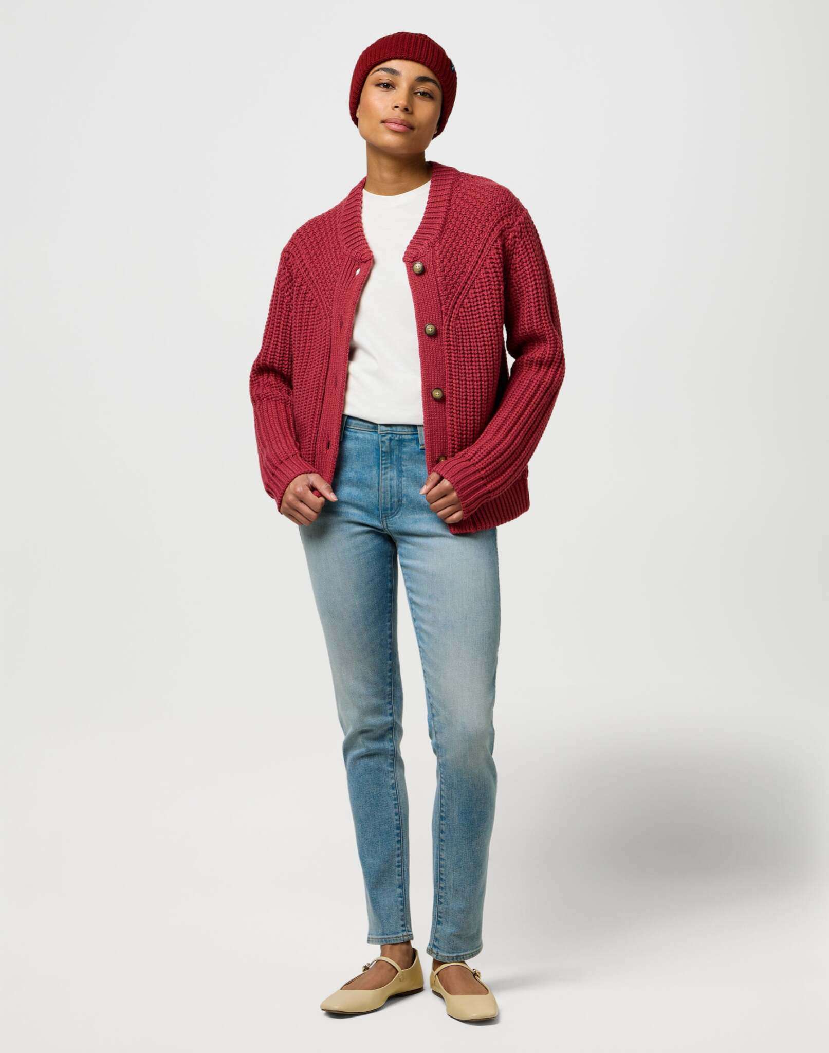 Sign Off Beanie in Fired Brick Mützen Wrangler