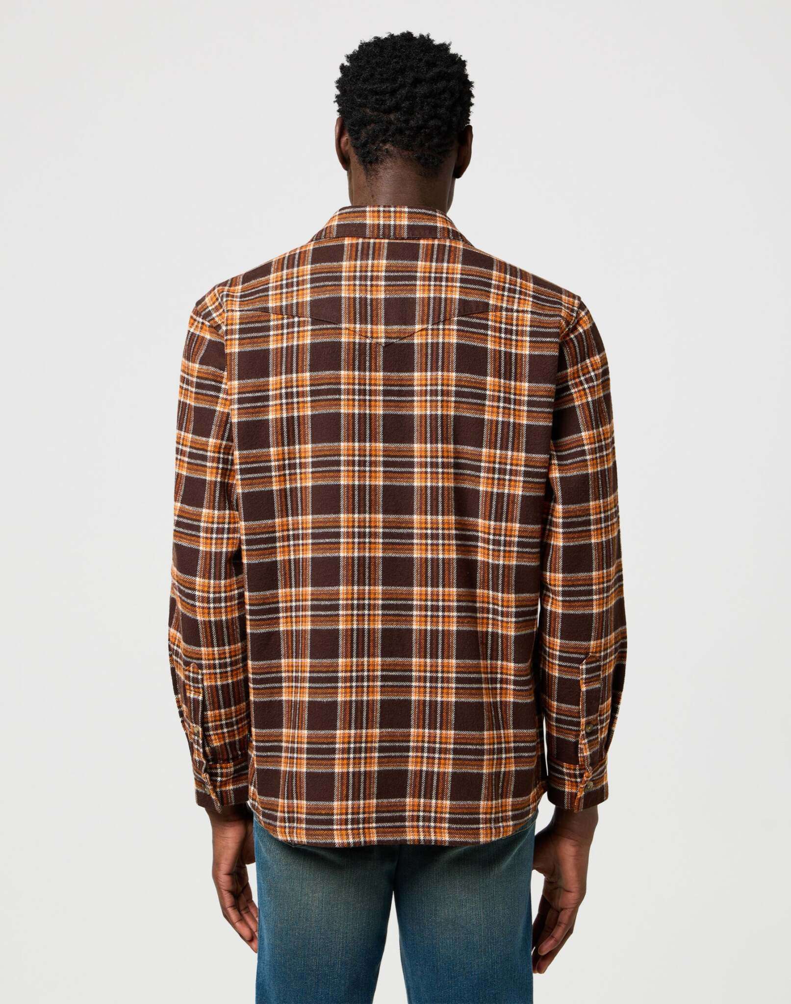 Overshirt in Deep Brown Hemden Wrangler
