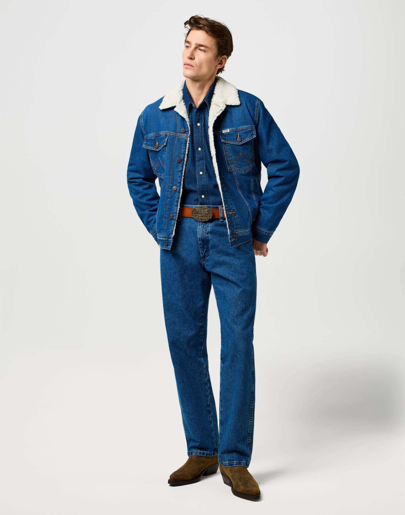 W Eagle Belt in Cognac Gürtel Wrangler