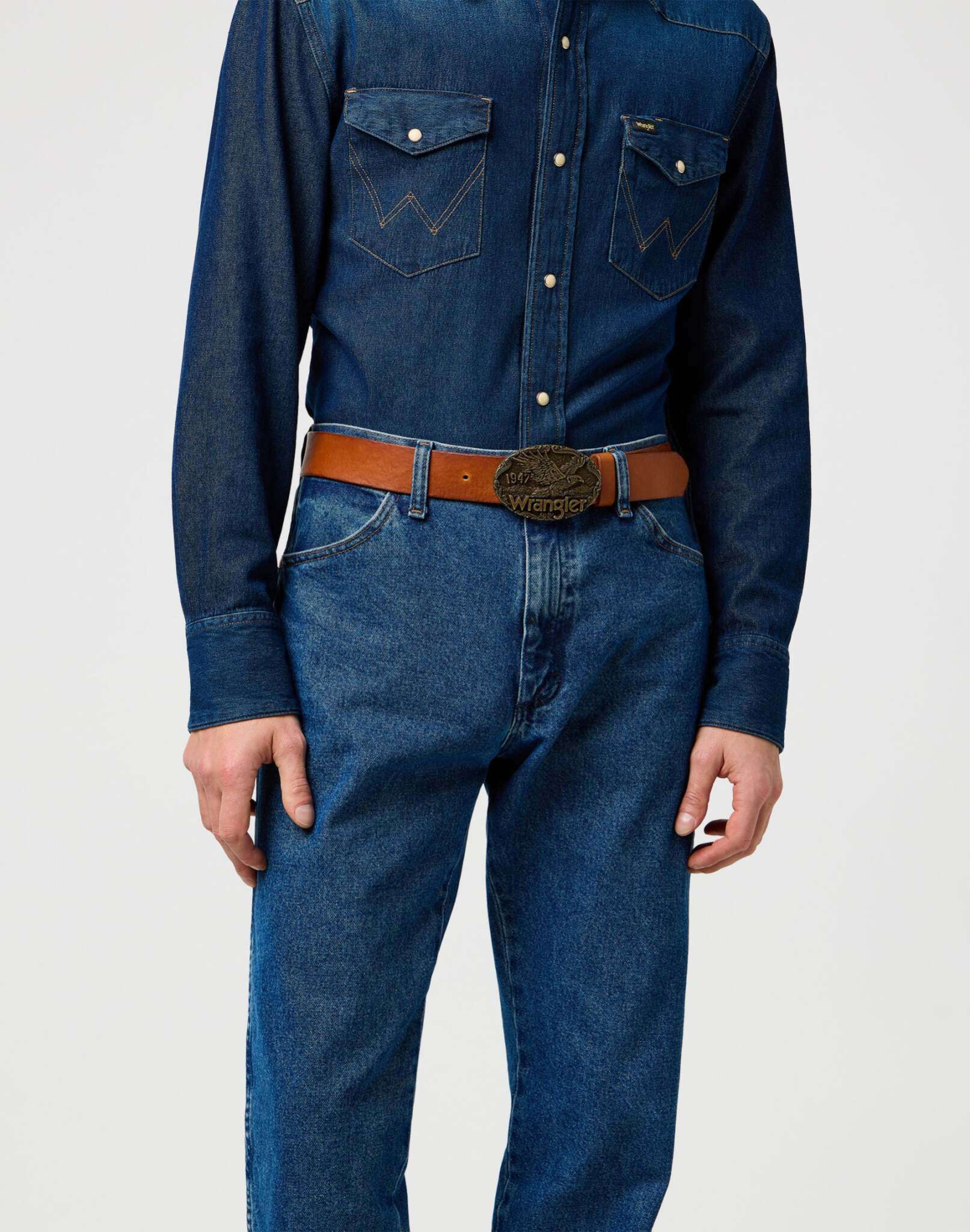 W Eagle Belt in Cognac Gürtel Wrangler