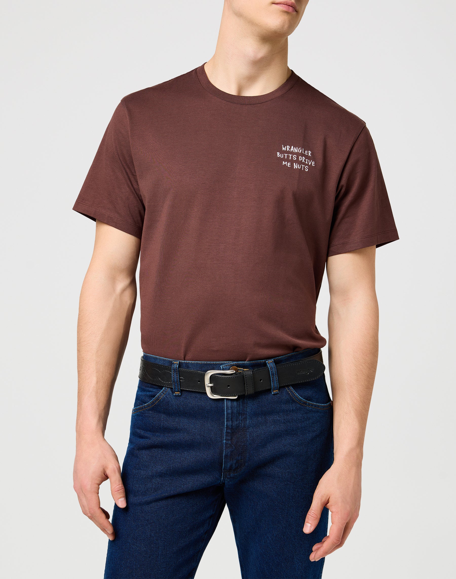 Western Stitch Belt in Black Gürtel Wrangler