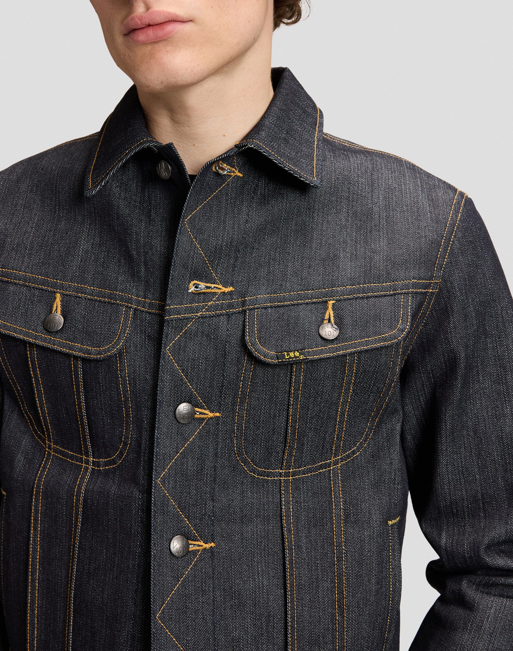 Jacke 101 Rider in Dry Blue Jacken Lee