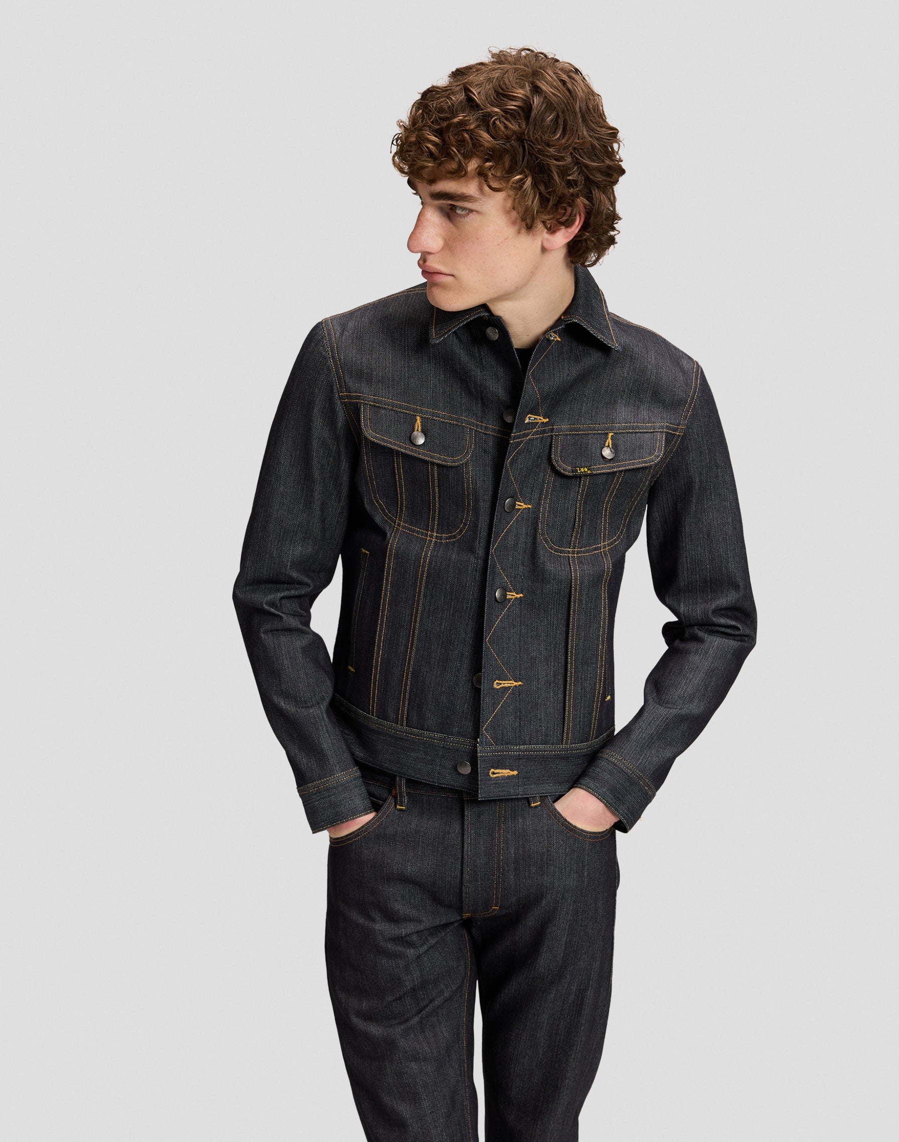 Jacke 101 Rider in Dry Blue Jacken Lee