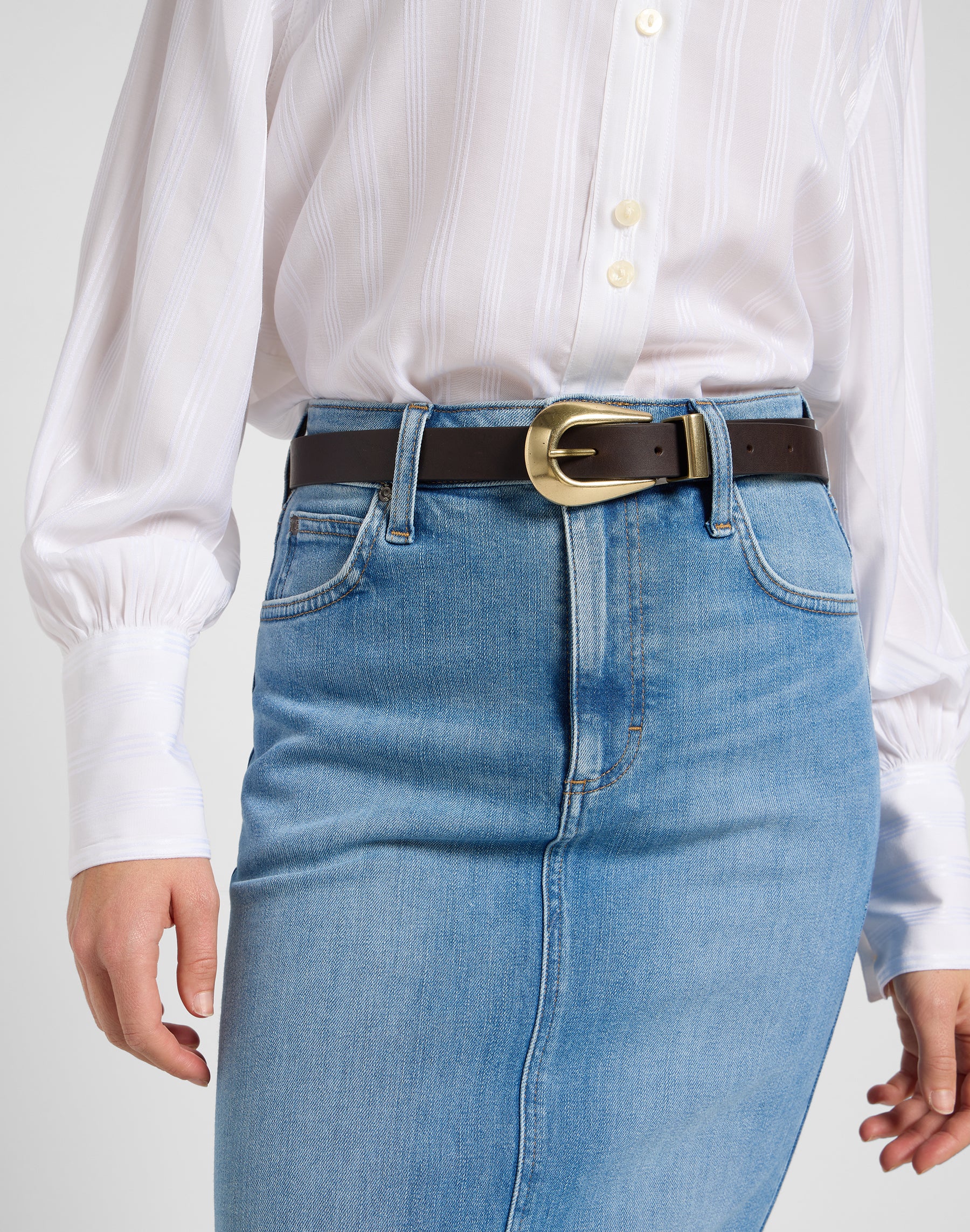 Lady Belt in Dark Brown Gürtel Lee