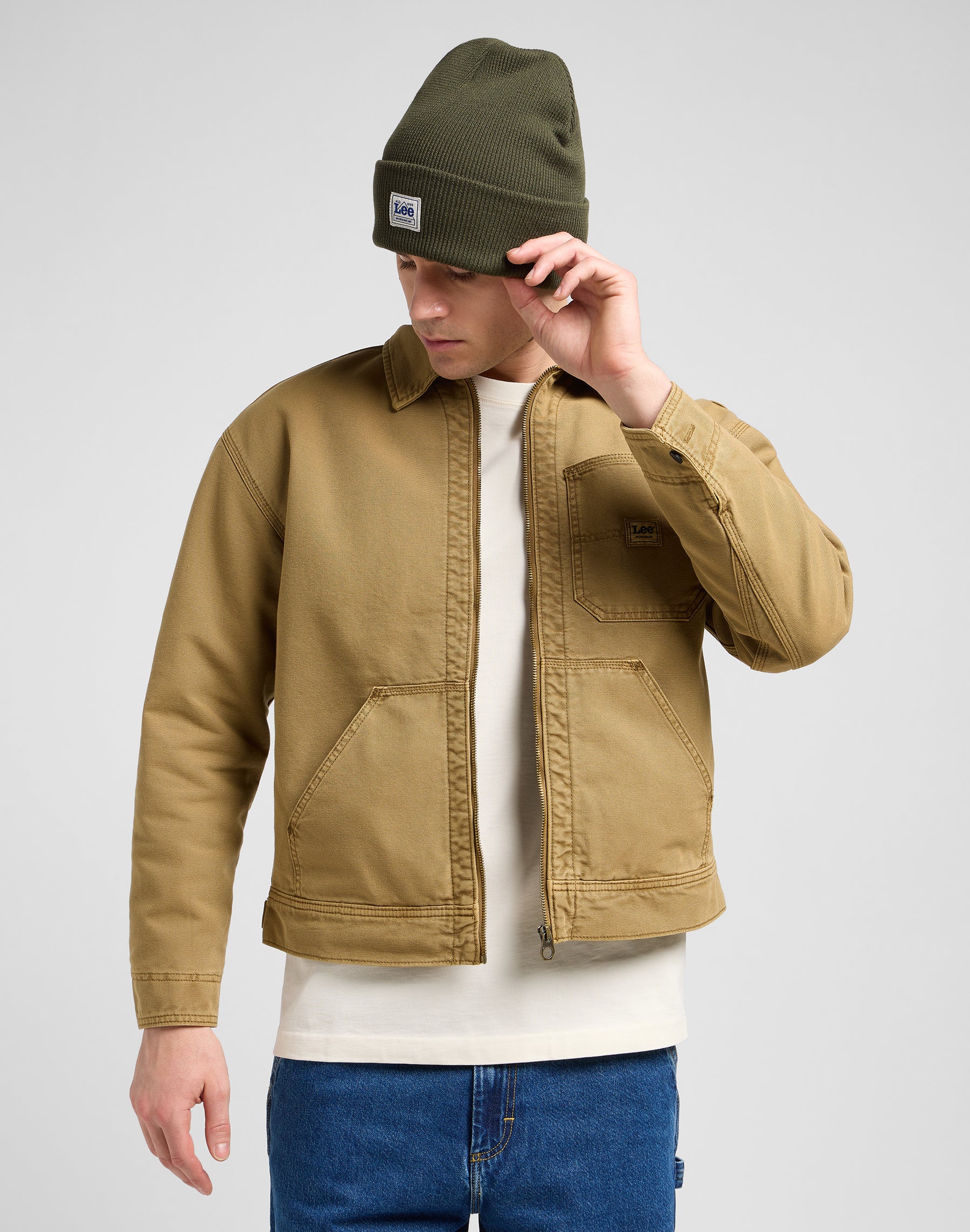 Workwear Beanie in Oak Moss Mützen Lee