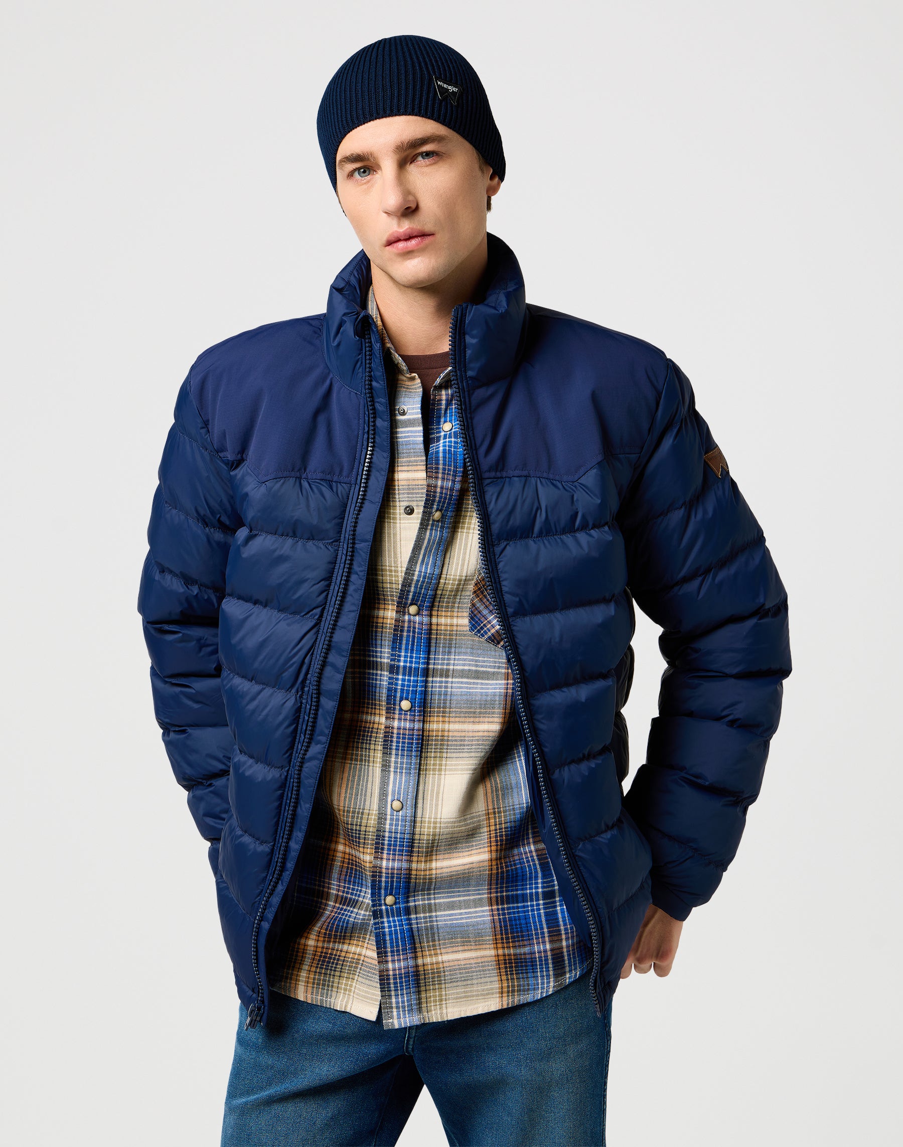 Easy Beanie in Navy Mützen Wrangler