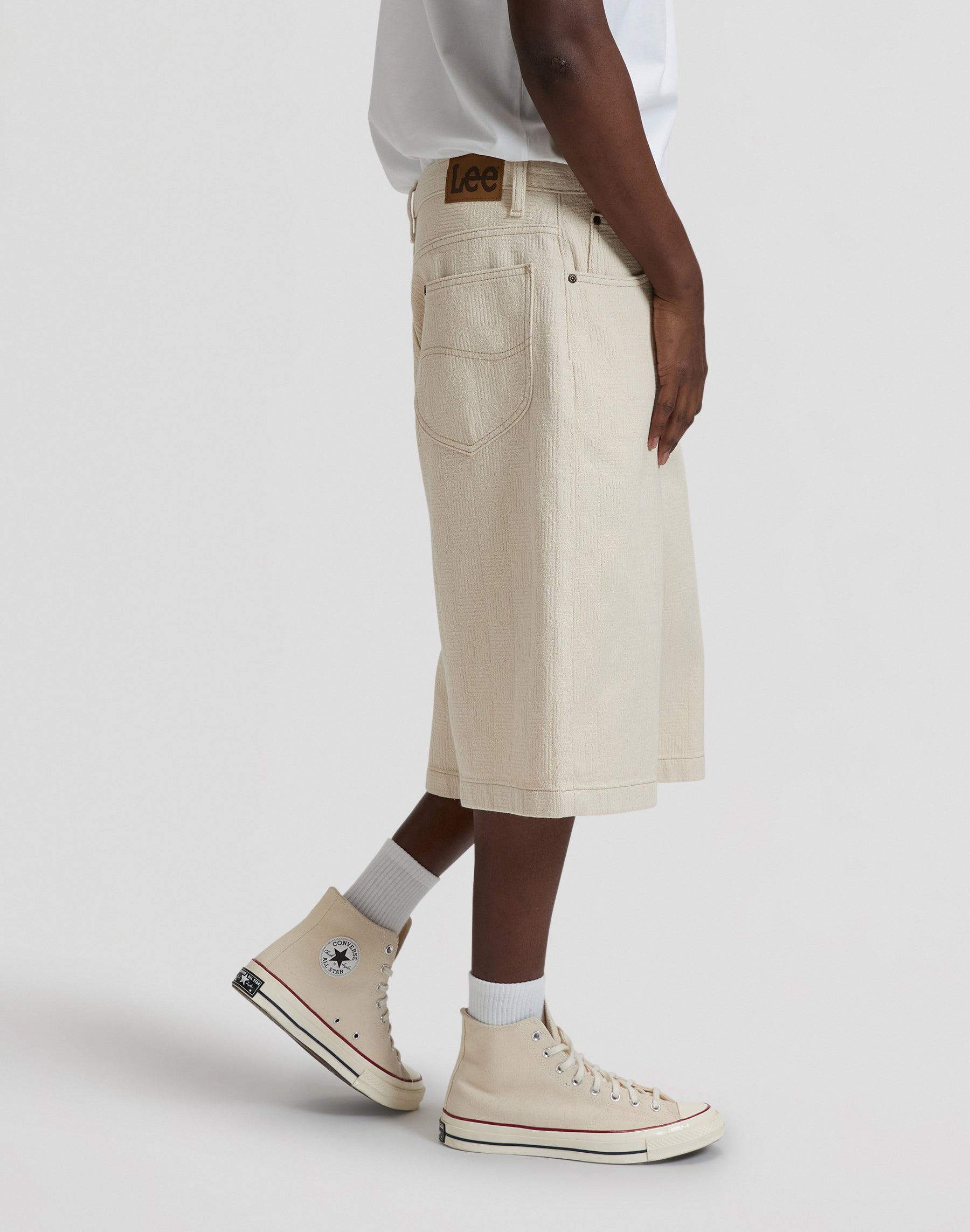 Jort With Drawstring in Natural Greige Shorts Lee