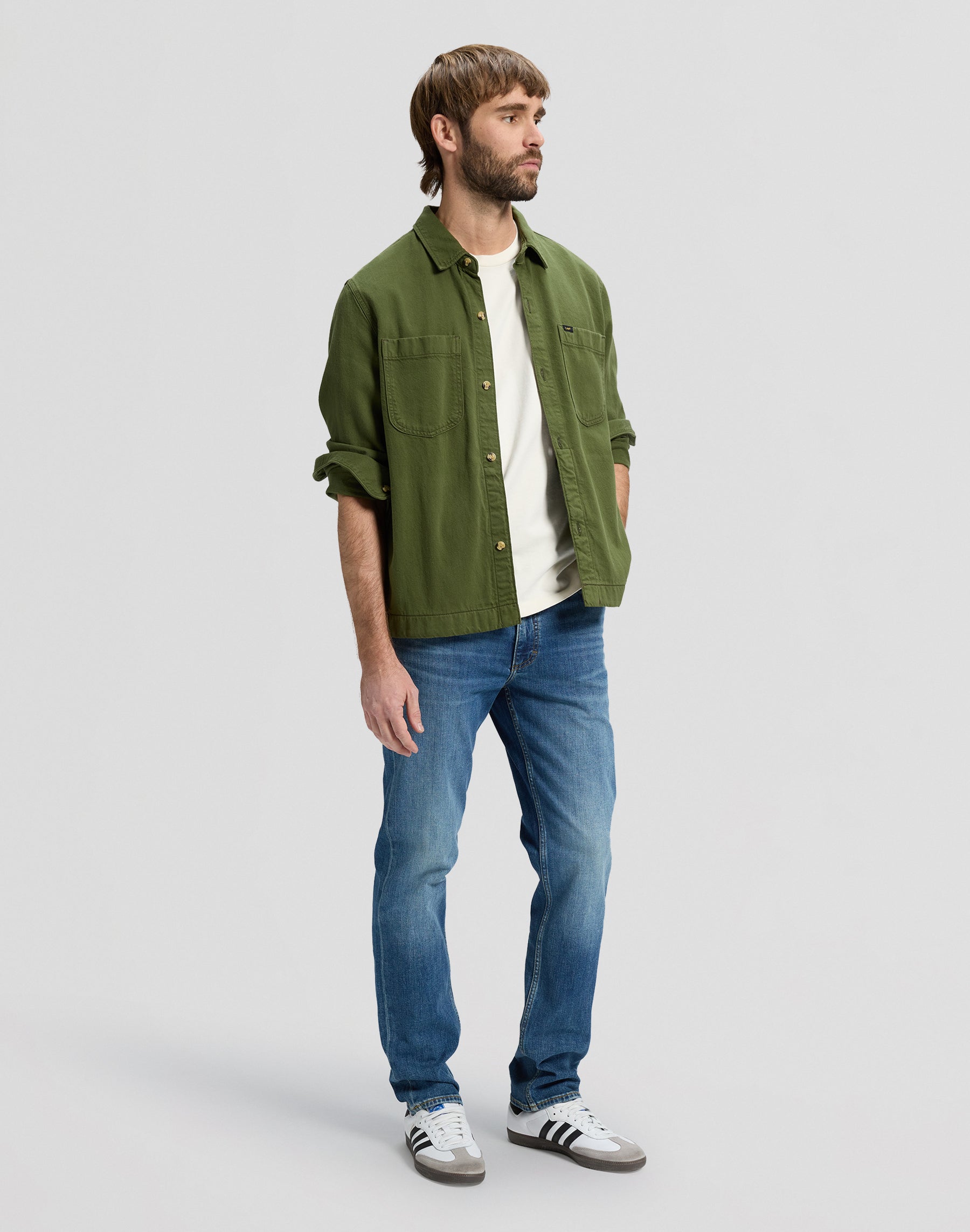 Rider in Ocean Blue Jeans Lee
