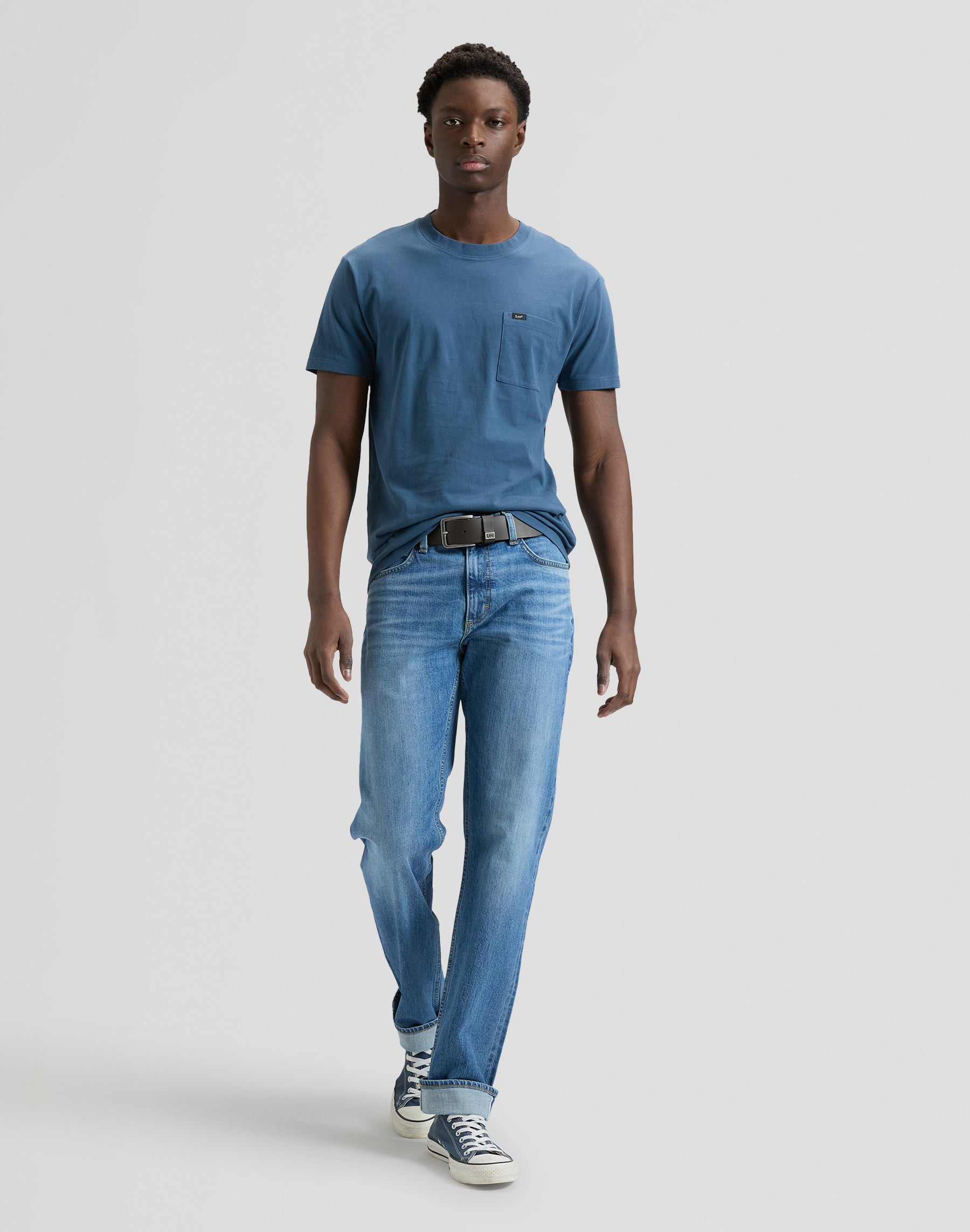 Ultimate Pocket Tee in Academy Blue